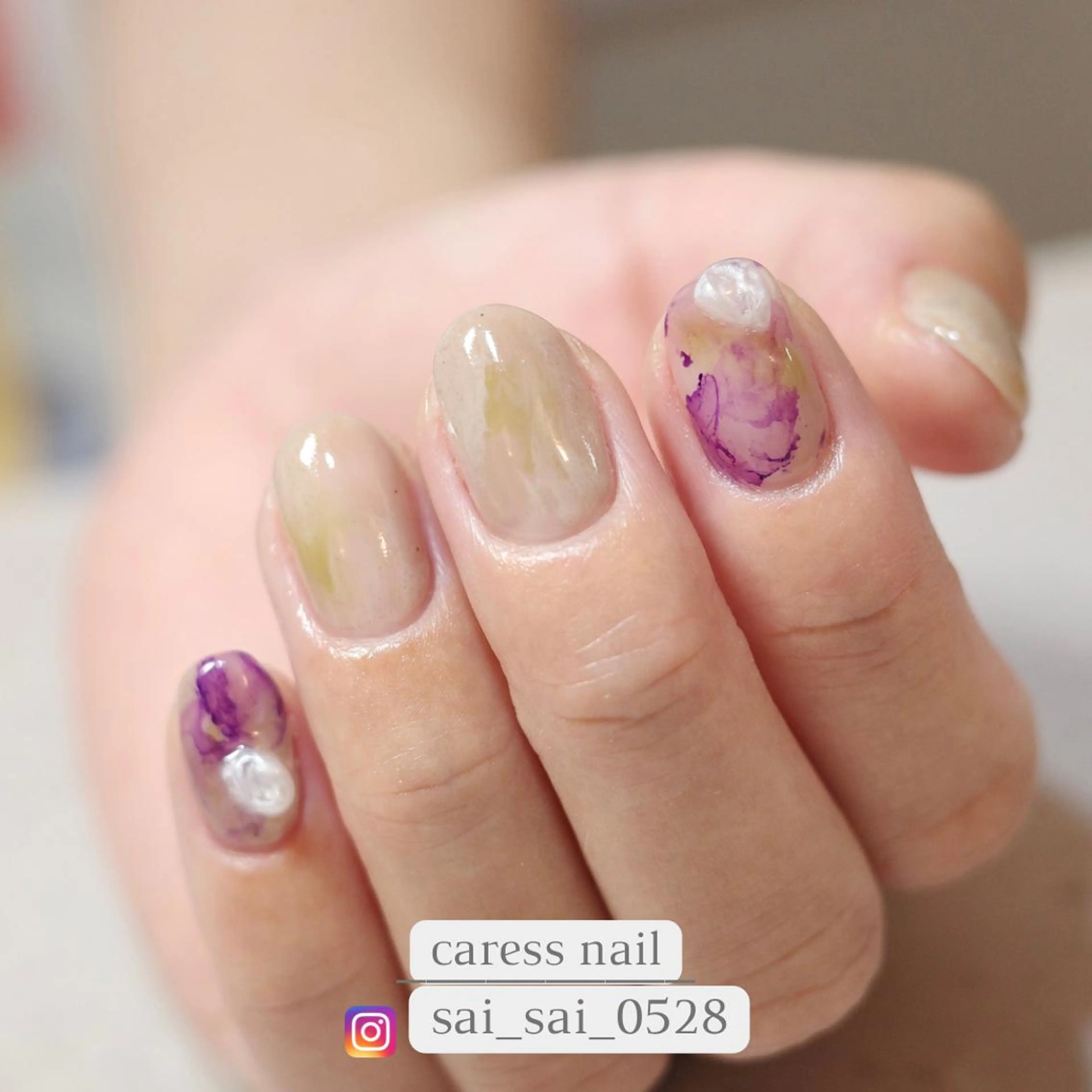ネイル ハンドネイル caress  nail カレスネイル　代々木上原所属・カレスネイル さいのネイルデザイン
