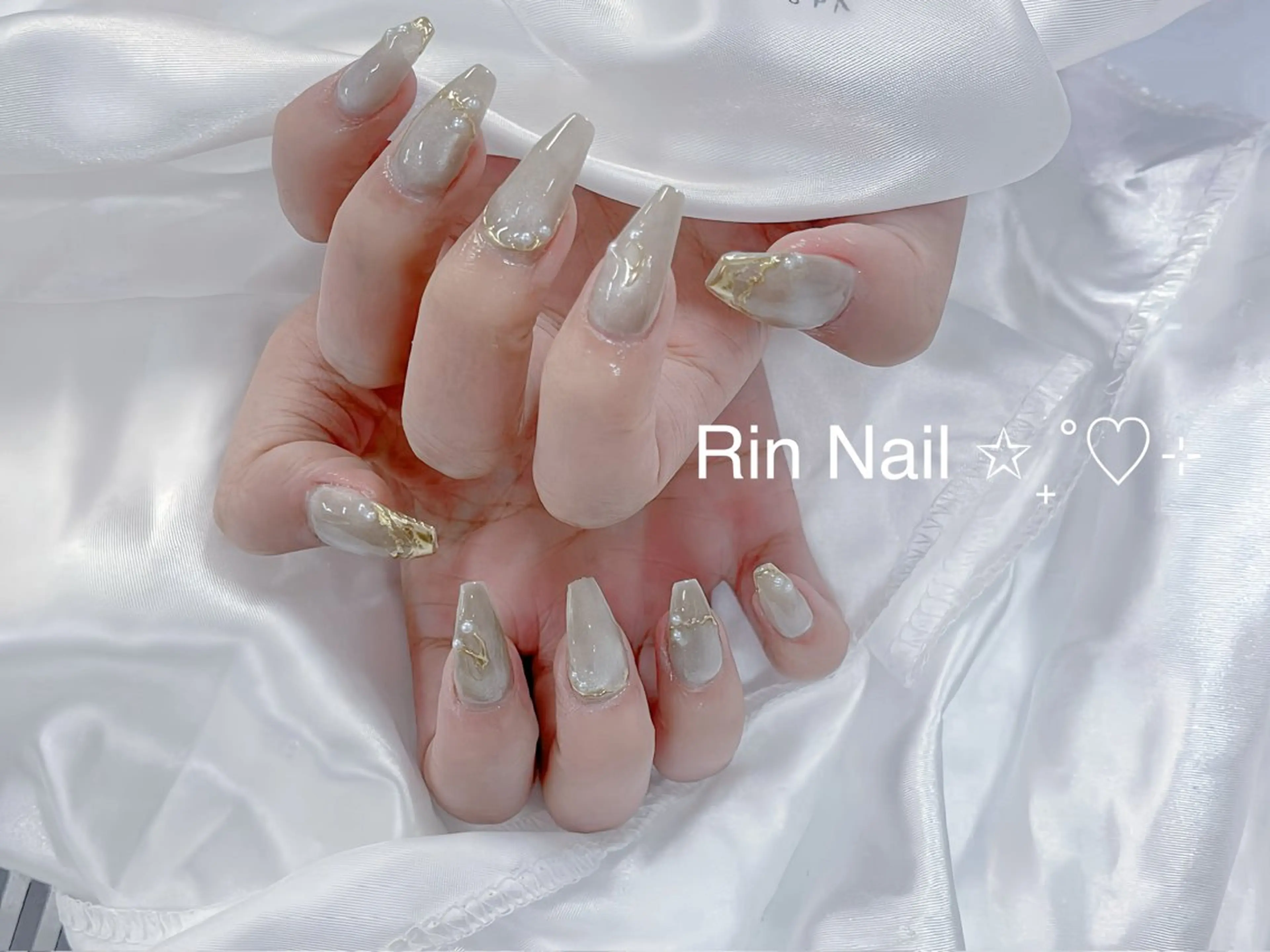 ネイル チークネイル フラッシュネイル フラワーネイル フットネイル ジェルネイル ハンドネイル Rin Nail Shinokuboのネイルデザイン
