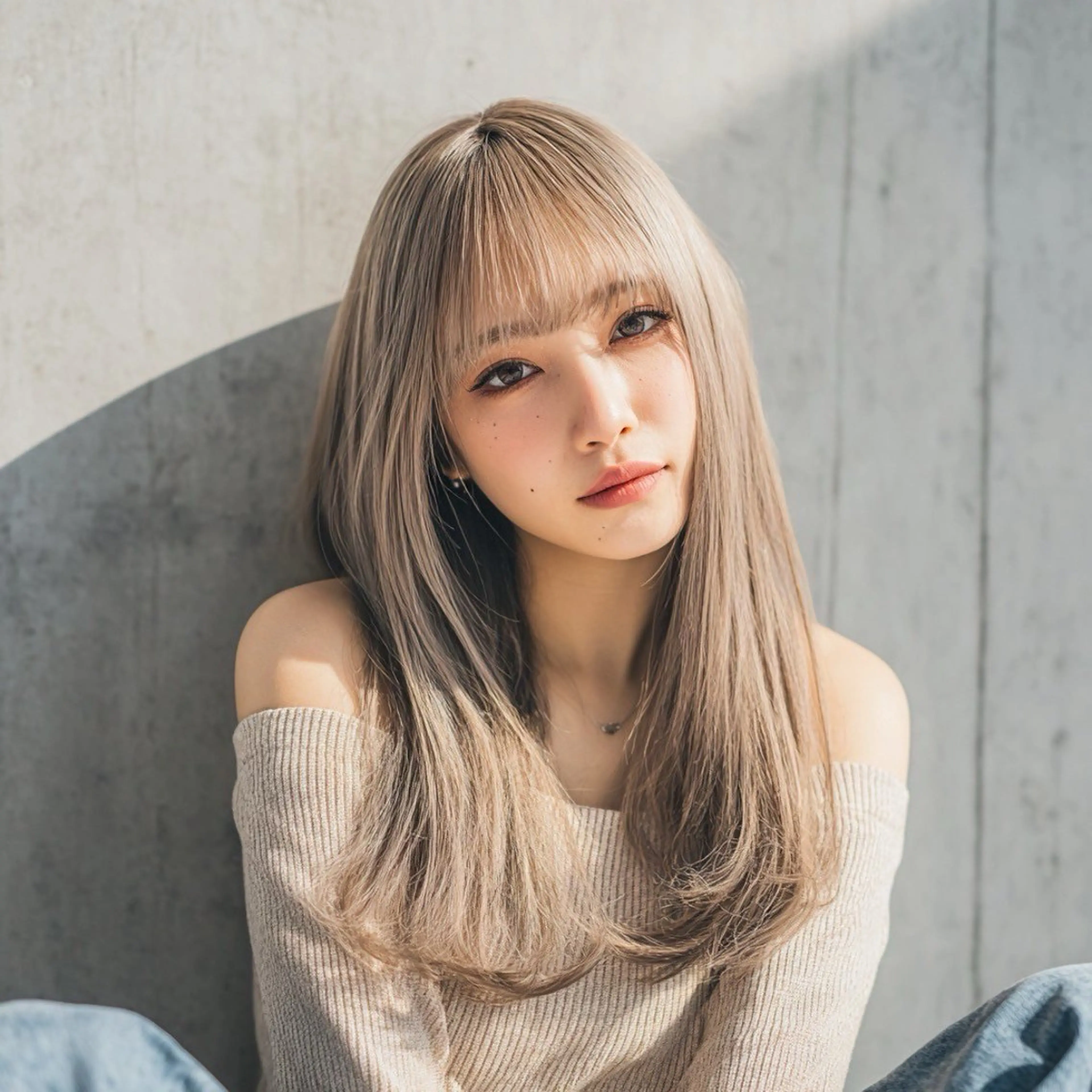 セミロング 嶋田 侑弥のヘアスタイル