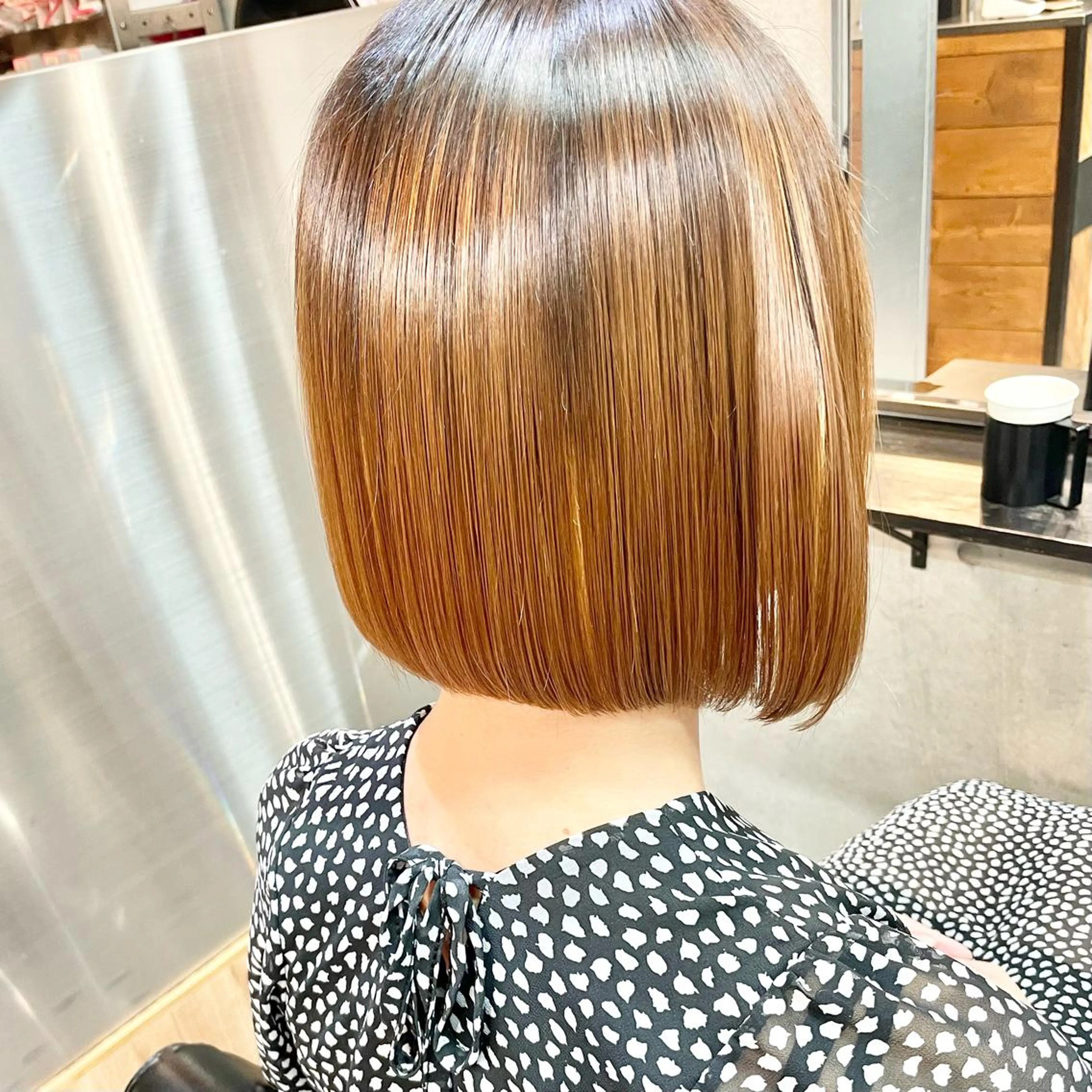 髪質改善トリートメントショット& 似合わせショートヘア・ボブカットの写真