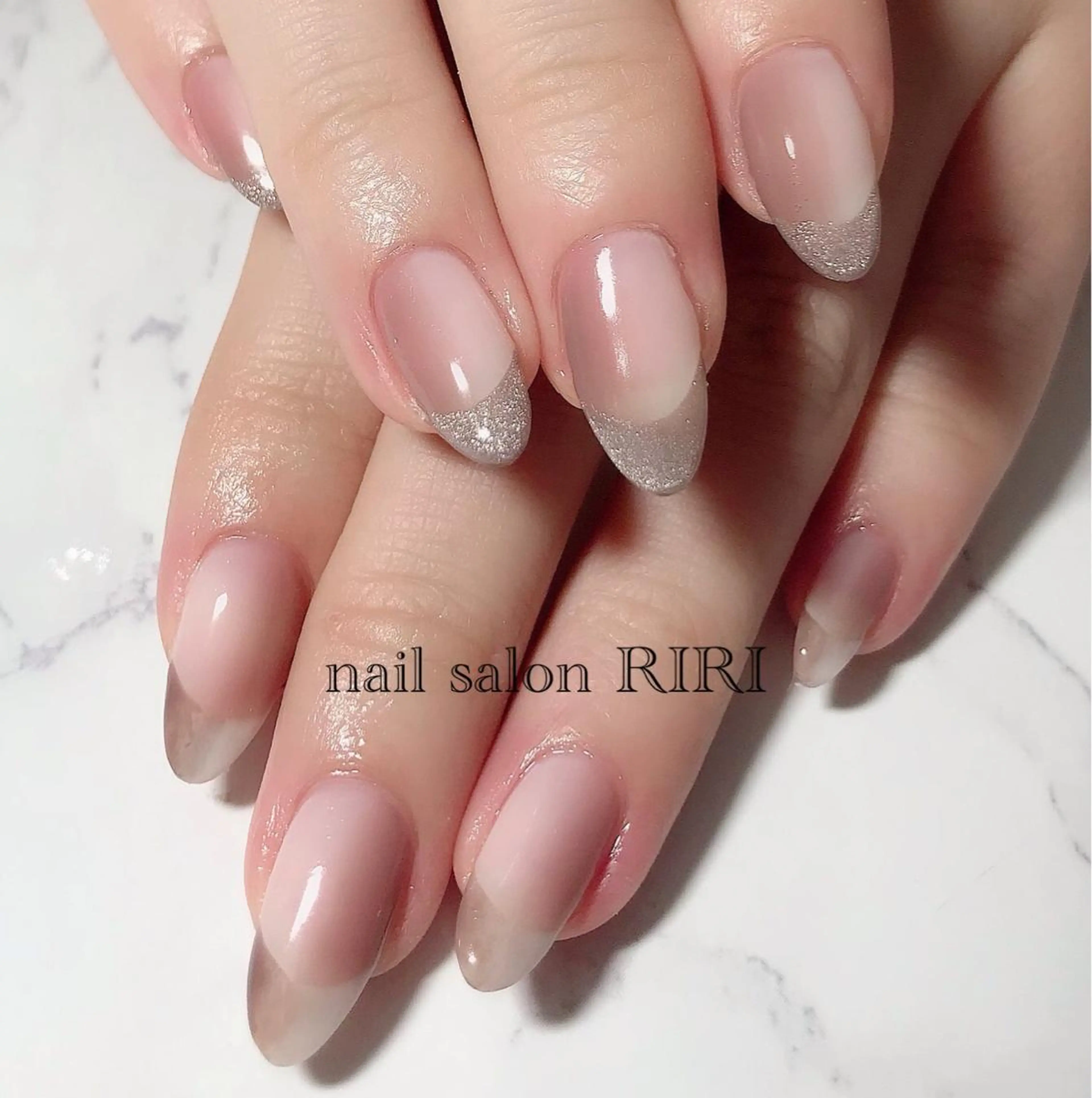 ネイル フレンチネイル オンブレフレンチ private  nail  salon RIRI所属・RIRI リリのネイルデザイン