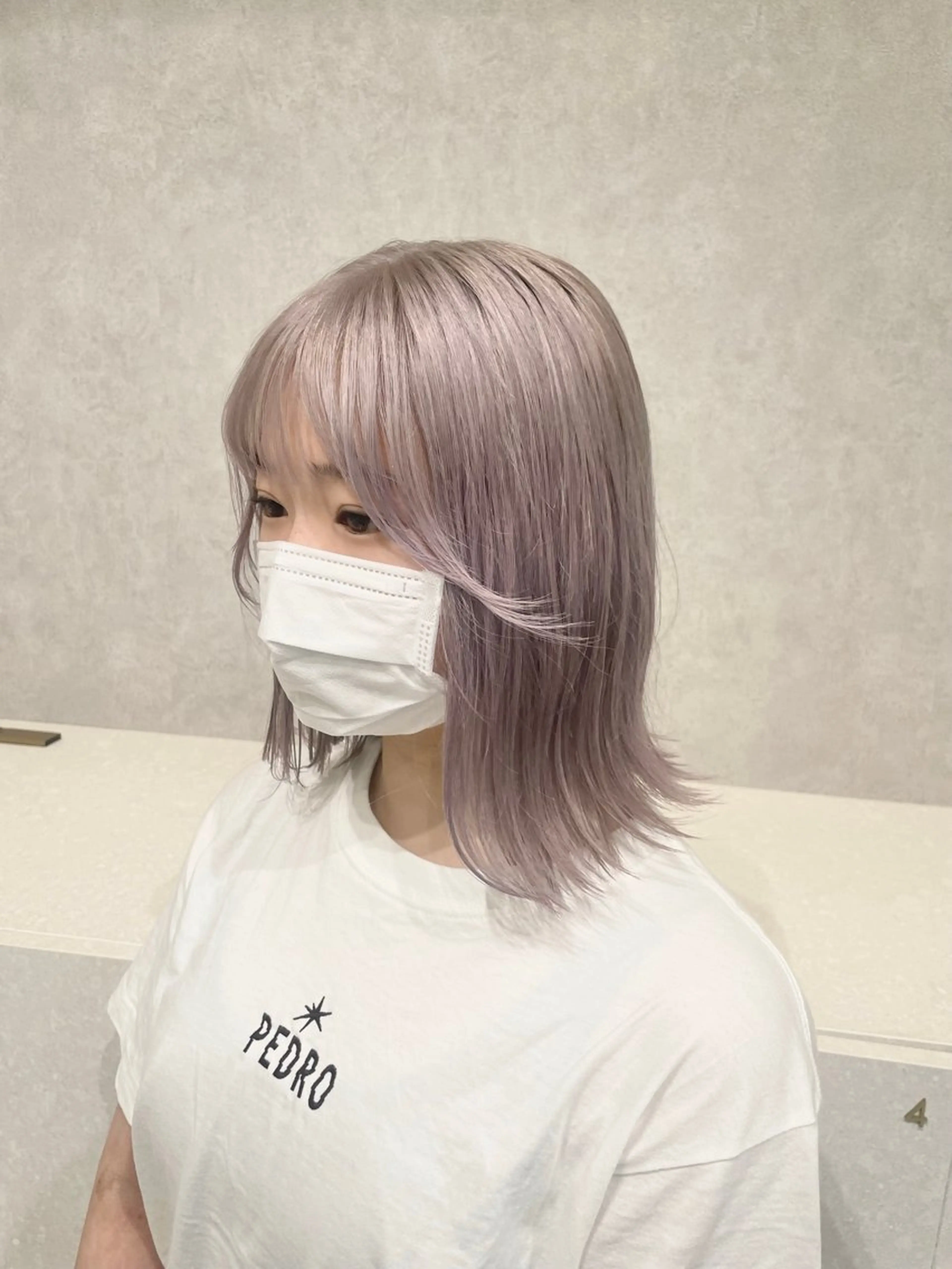 ミディアム カラー グレージュ カット ヘアカラー トリートメント 《ブリーチ/赤み消し /髪質改善》若松良樹のヘアスタイル