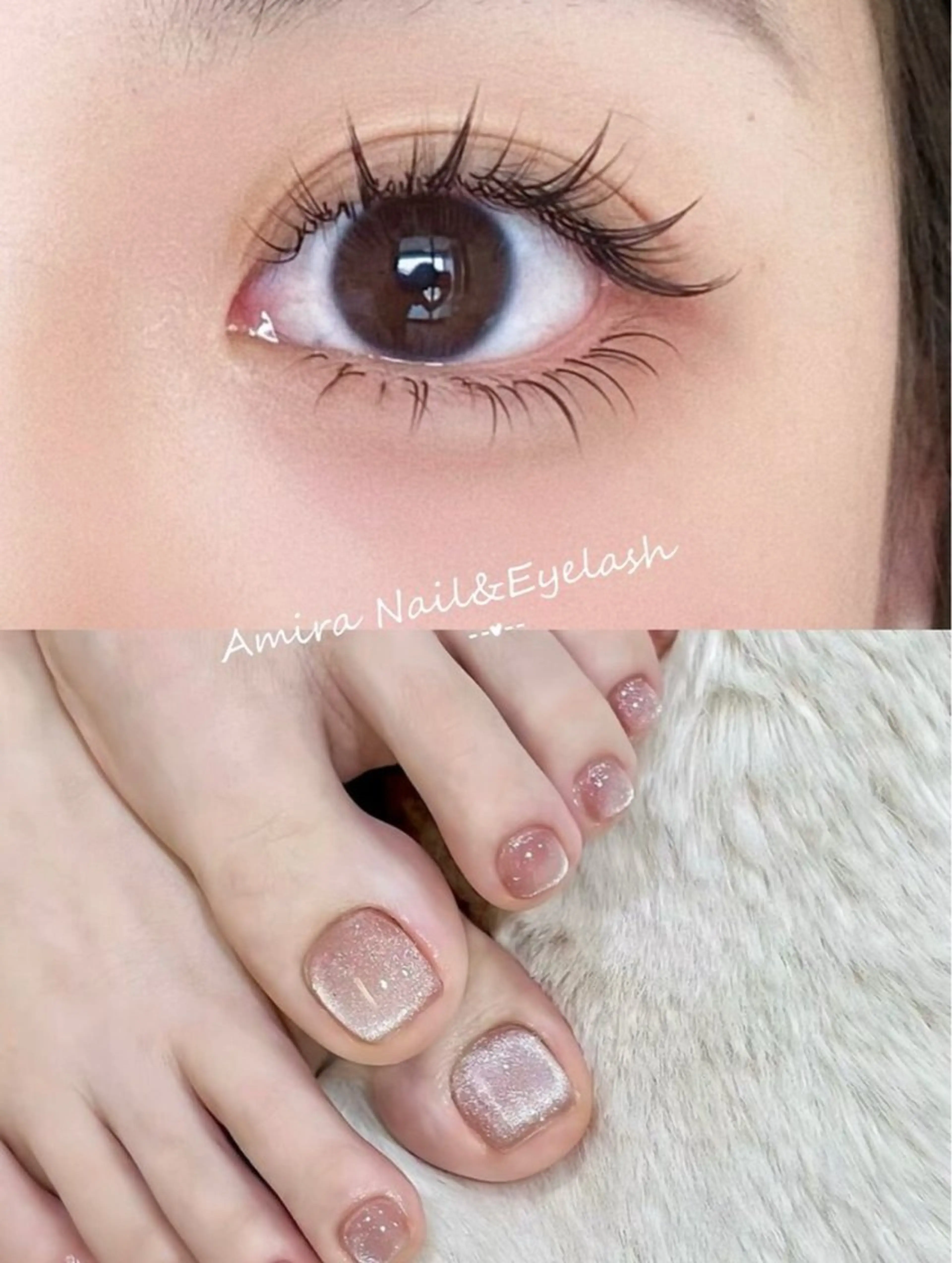 中華風ワンホンマツエク&マグネットフットネイル¥17800→¥12000【コーティング付き】の写真