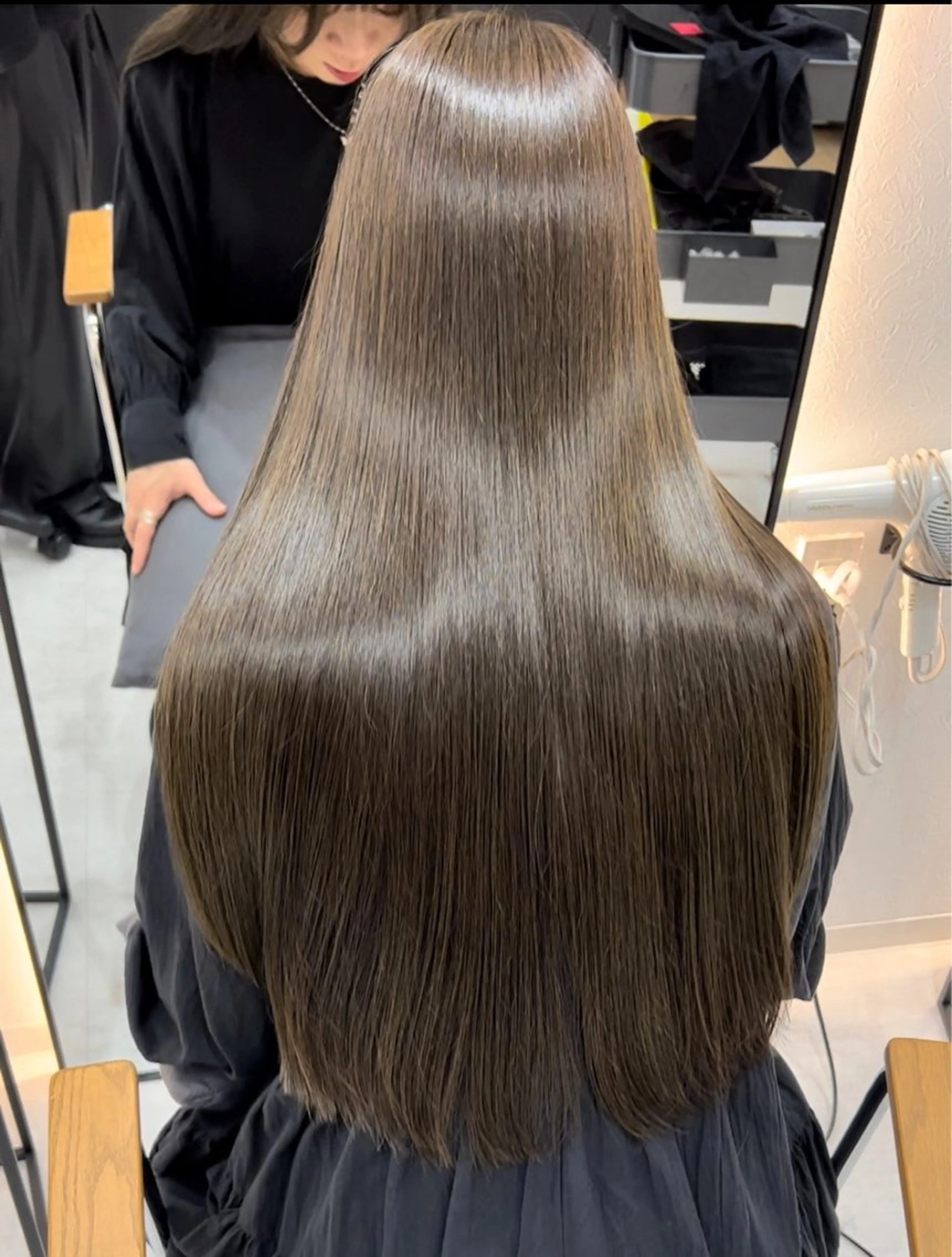 ロング カット ヘアカラー トリートメント 韓国ヘア🩶侑矢 艶髪透明感/福岡のヘアスタイル