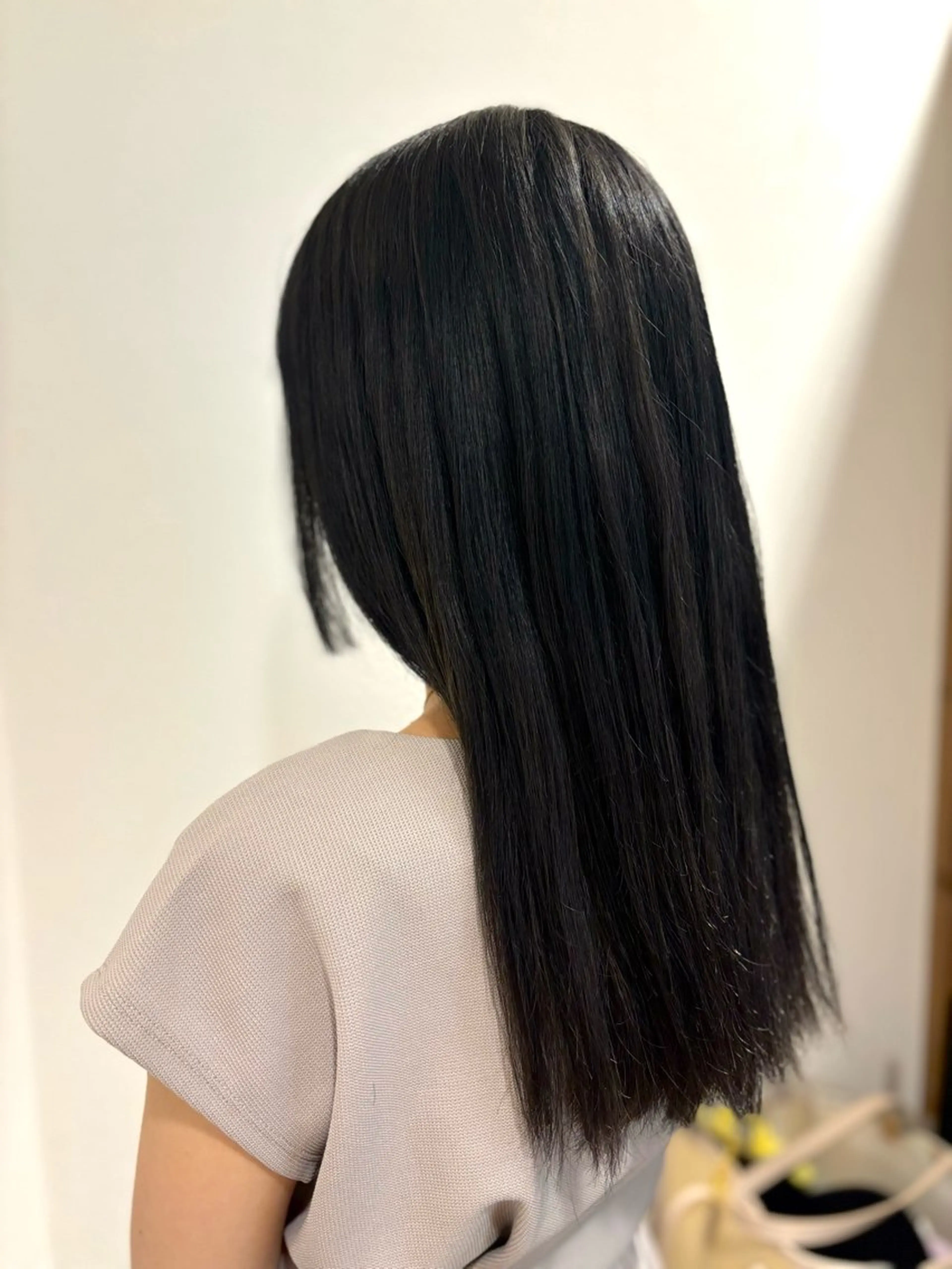 ロング カラー 黒髪 ふじた/透明感カラー レイヤーカットのヘアスタイル