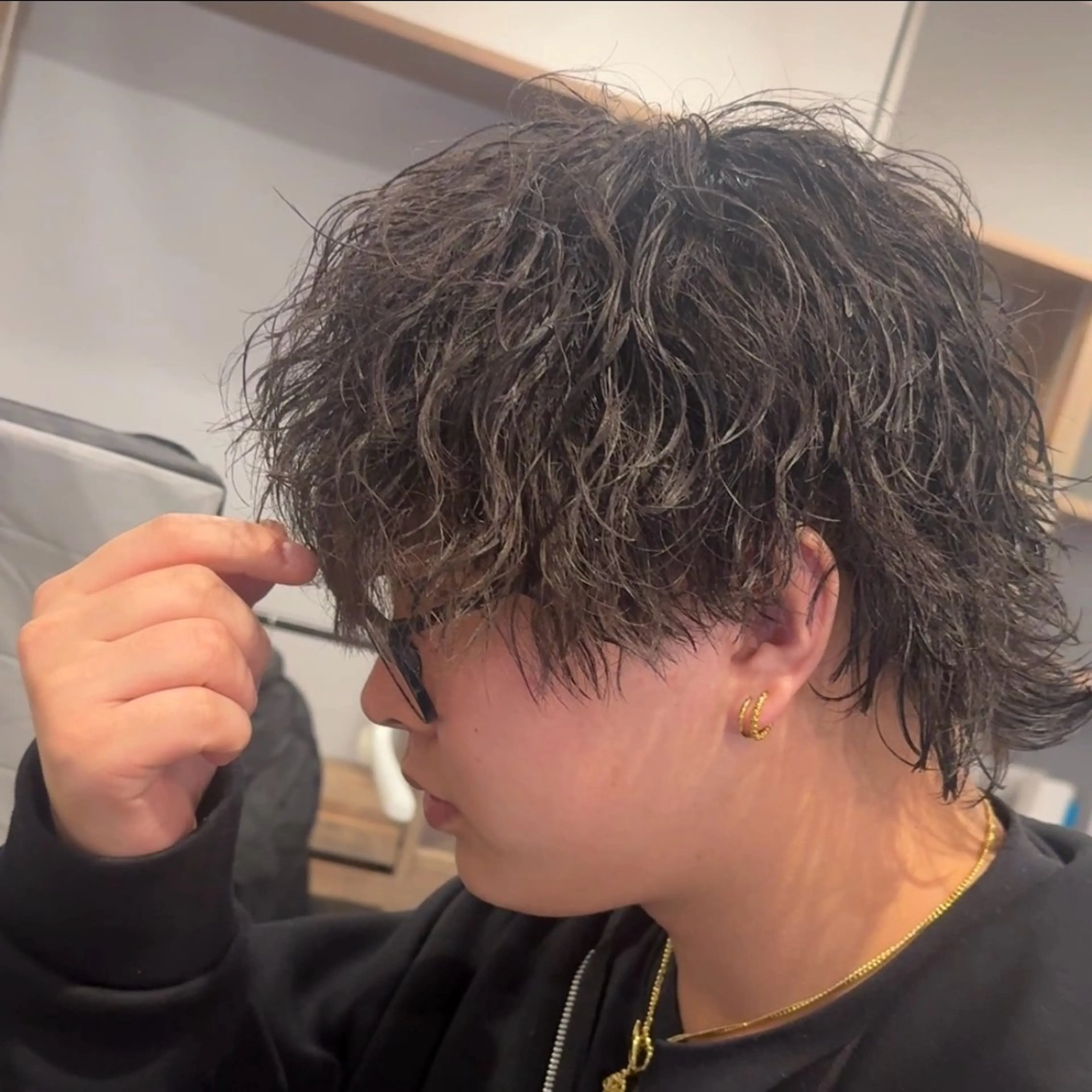 パーマ メンズ メンズウルフカット ウルフカット カット パーマ ABEY LEVRAI所属・Miyabi.💋 ABEYLEVRAIのヘアスタイル