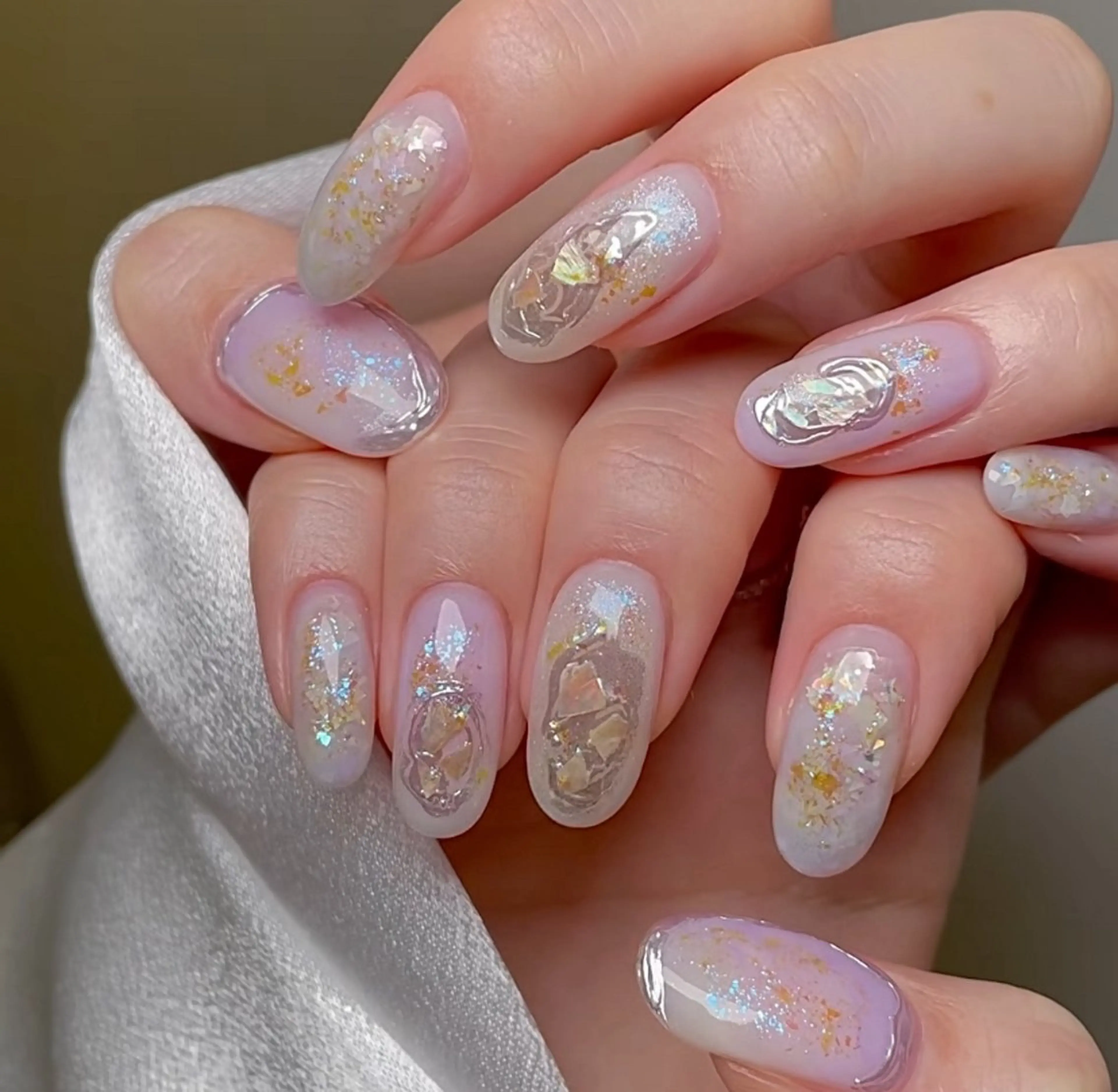 ネイル 韓国ネイル ニュアンスネイル オフィスネイル シンプルネイル 夏ネイル ハンドネイル パンチャパンチャ ネイルサロンのネイルデザイン