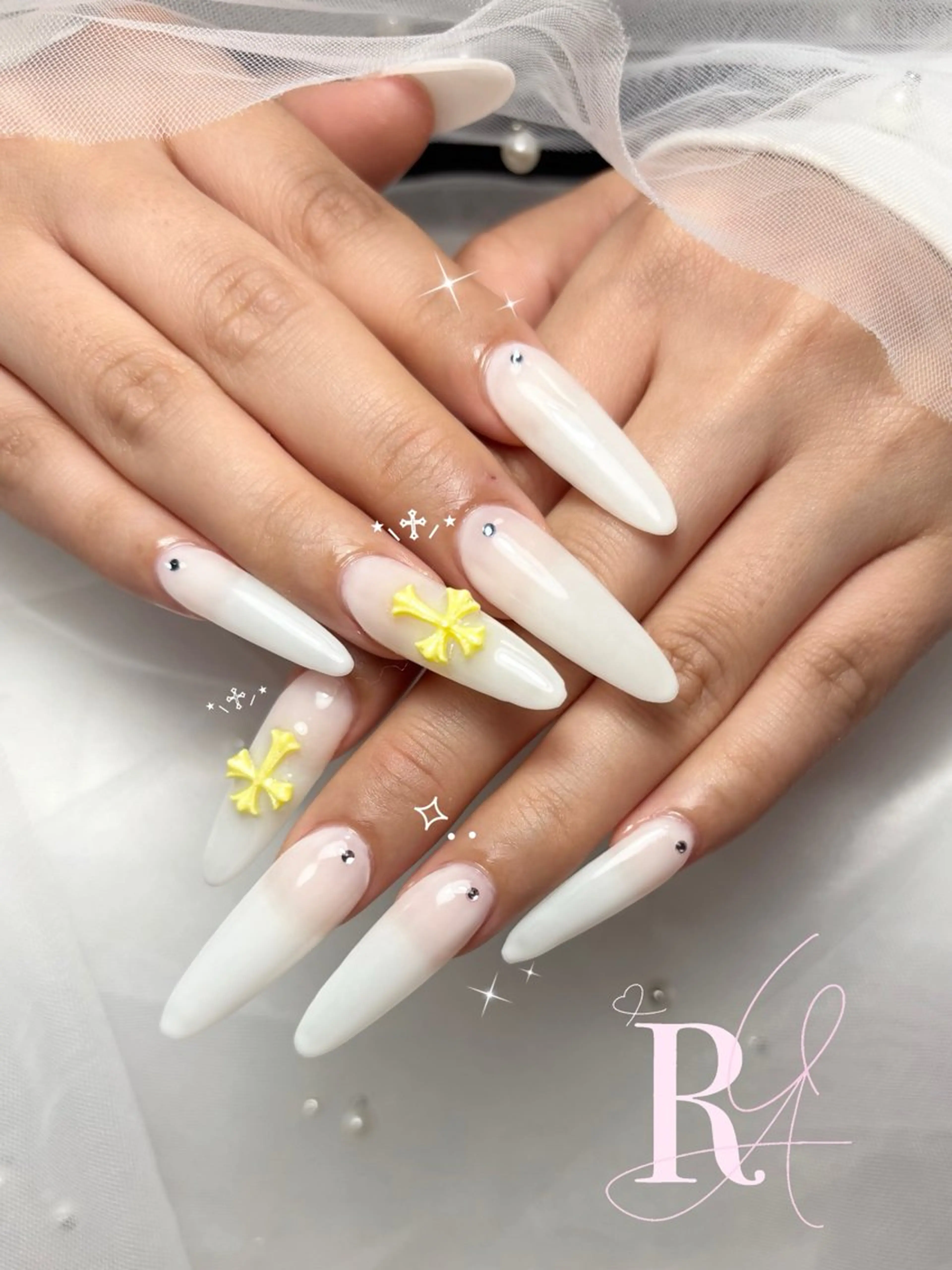 🎀限定クーポン🎀チップ長さ出し10本➕ワンカラー（オフあり）の写真