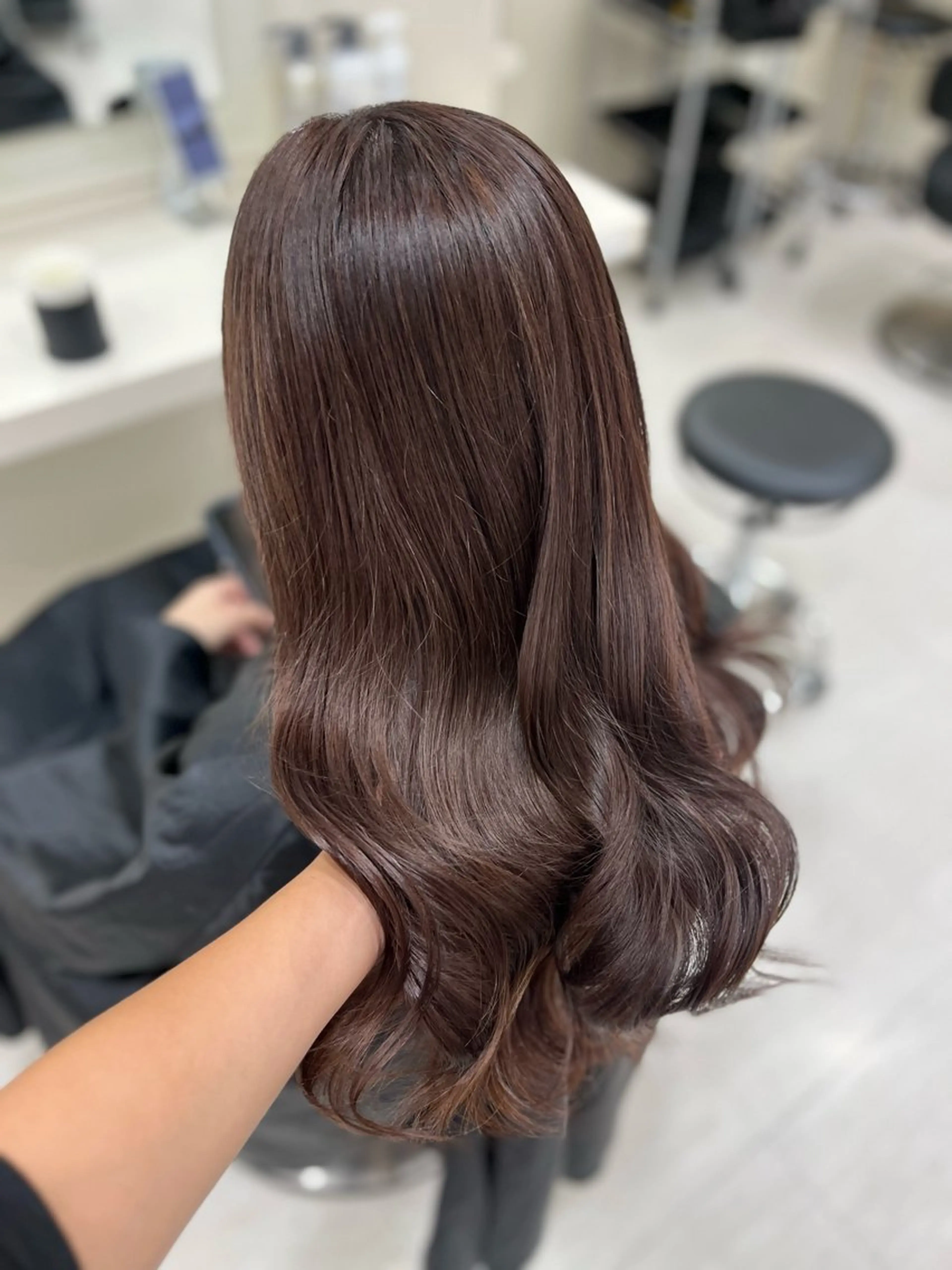 ロング カラー ヘアカラー トリートメント ヘアセット 大人上品ベージュ 🎀HARUNAのヘアスタイル