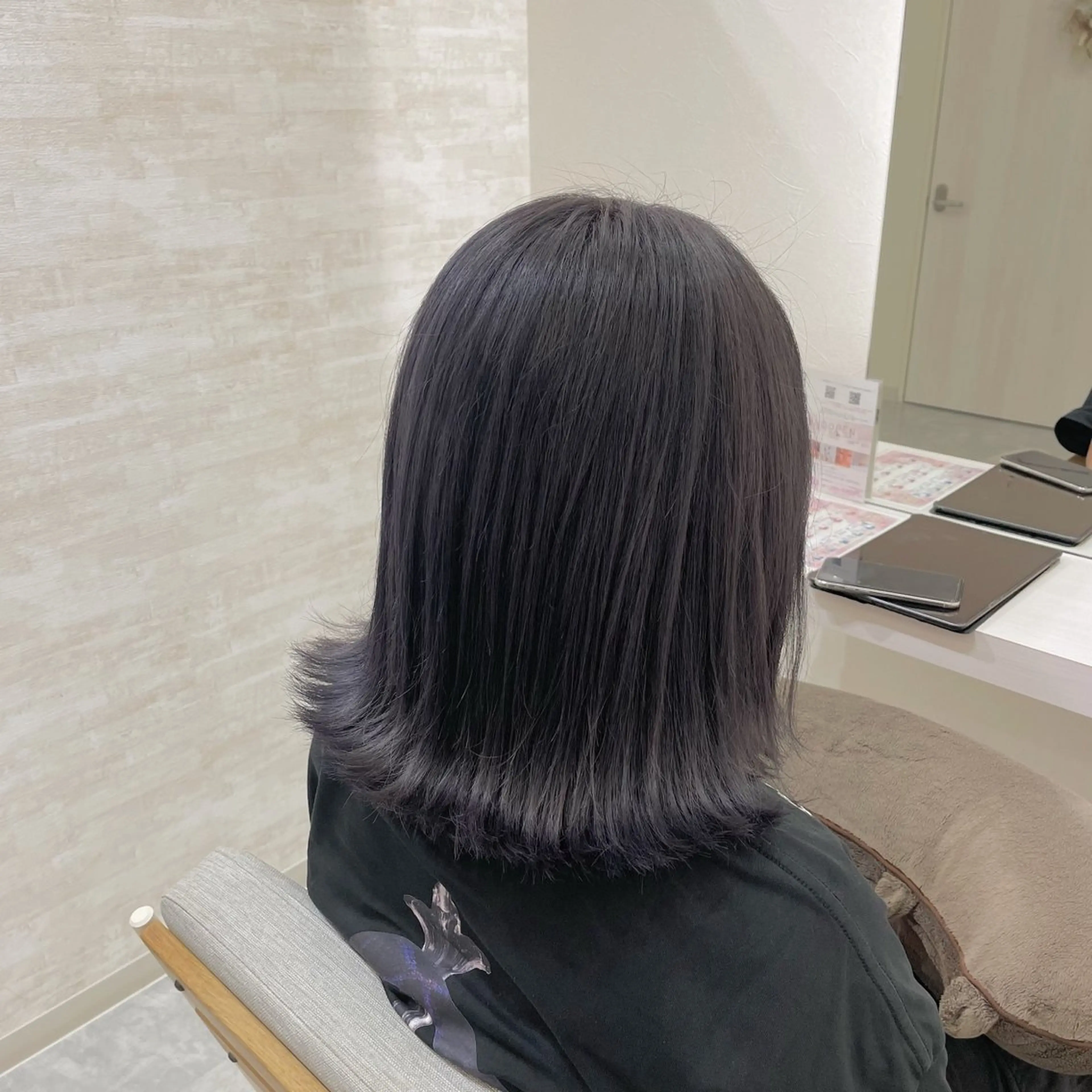 ミディアム カラー アッシュ アッシュグレー ブリーチ 髪質改善&ヘアケア /菊池琉那のヘアスタイル