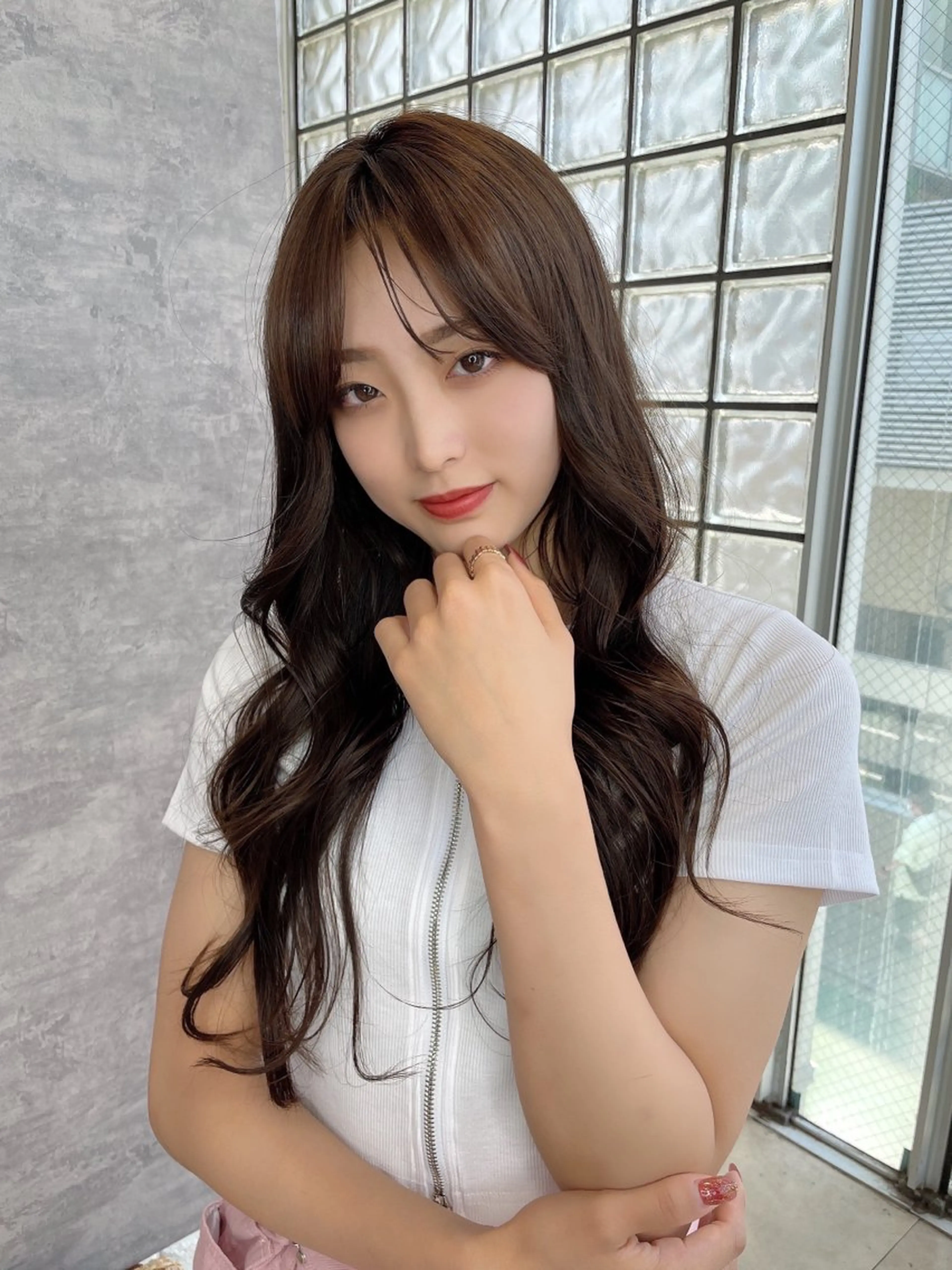 ロング 韓国風ヘア シースルーバング ALBA hair resort所属・塚原 隆志のその他イメージ