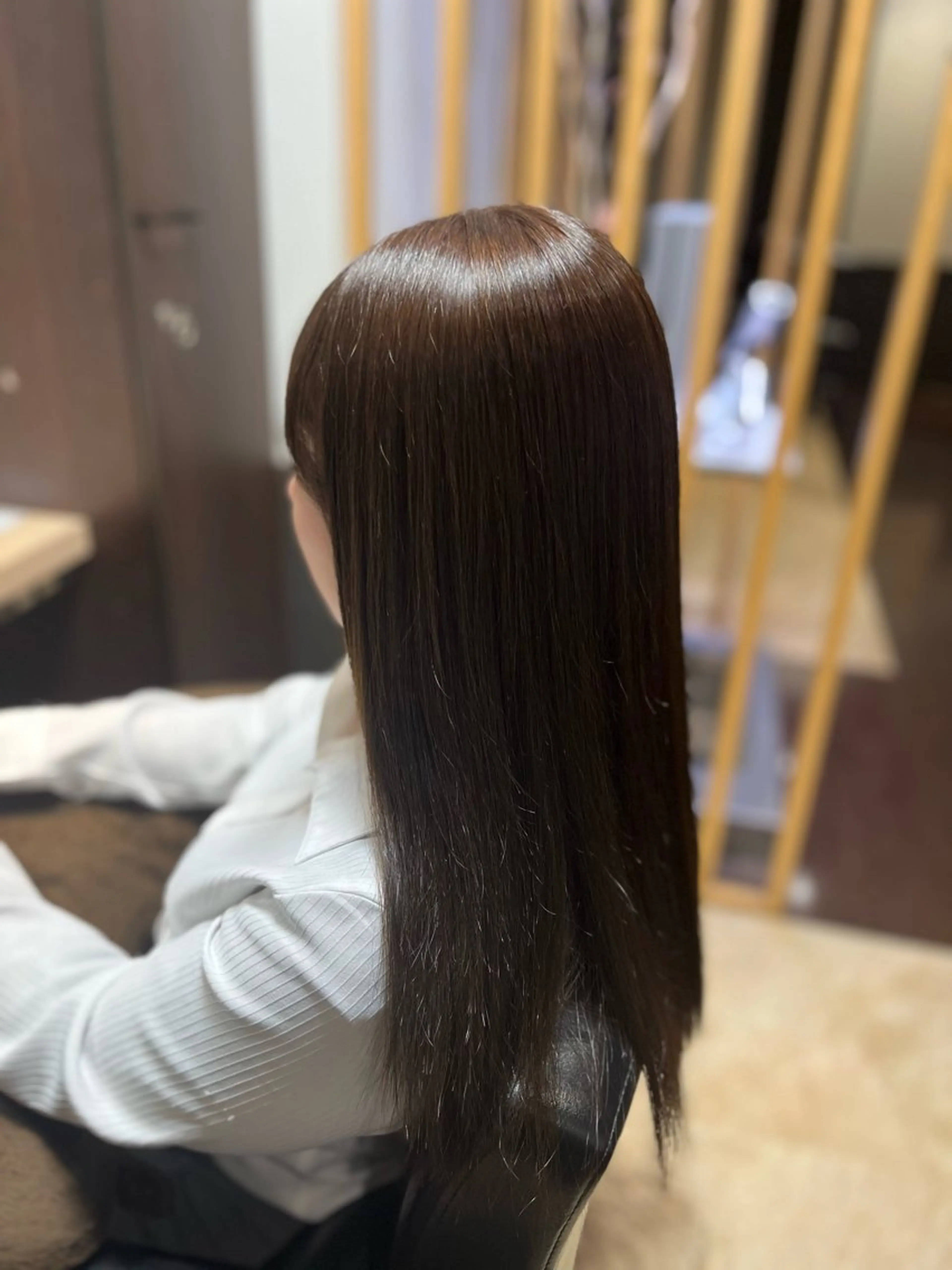 ロング カラー ブラウンカラー チョコレートブラウン モデル募集中🌼 岩下陽万里のヘアスタイル