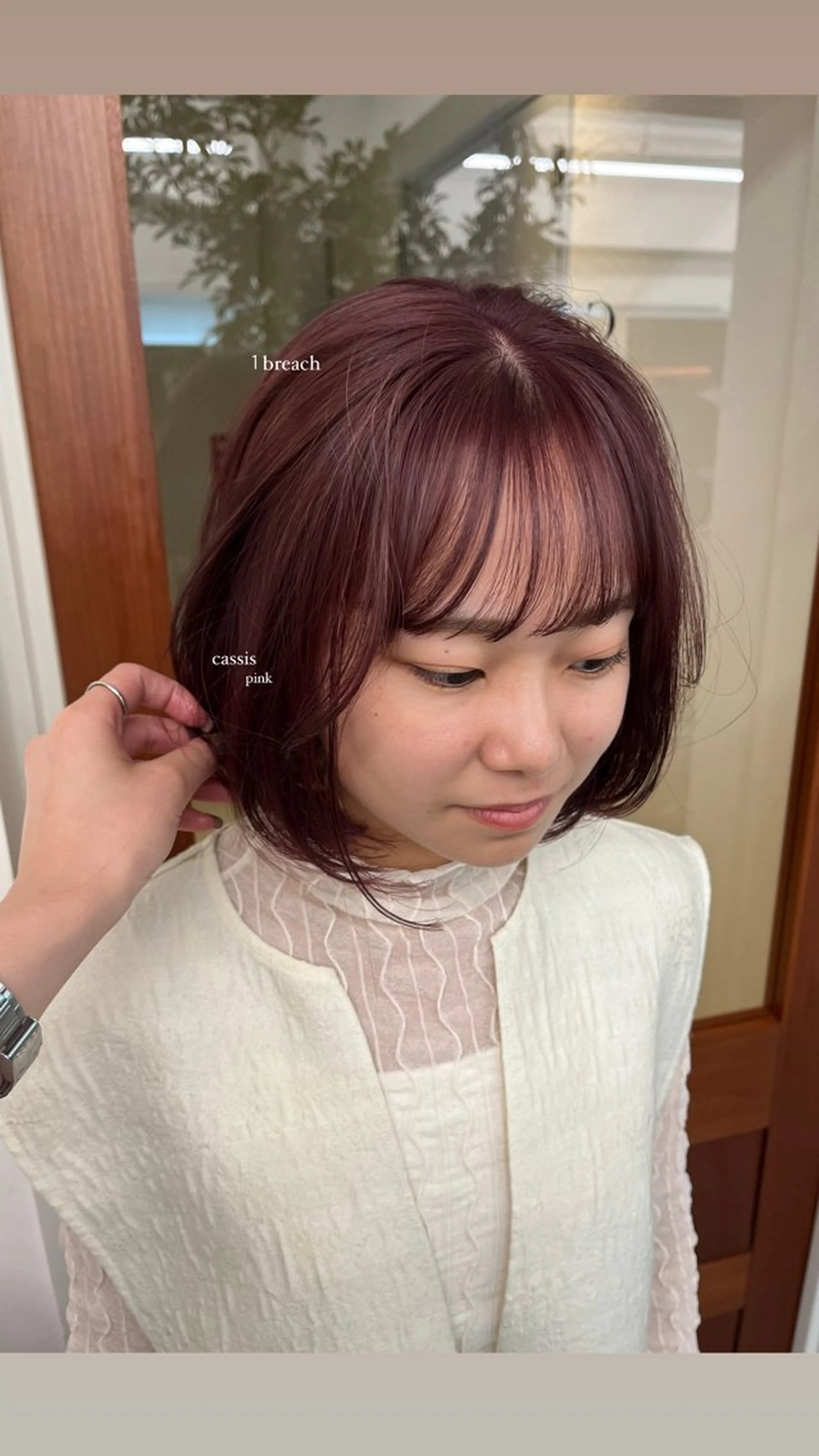 ショート Garland  Ginza所属・モモ🍑 レイヤー/ボブ/暖色のヘアスタイル