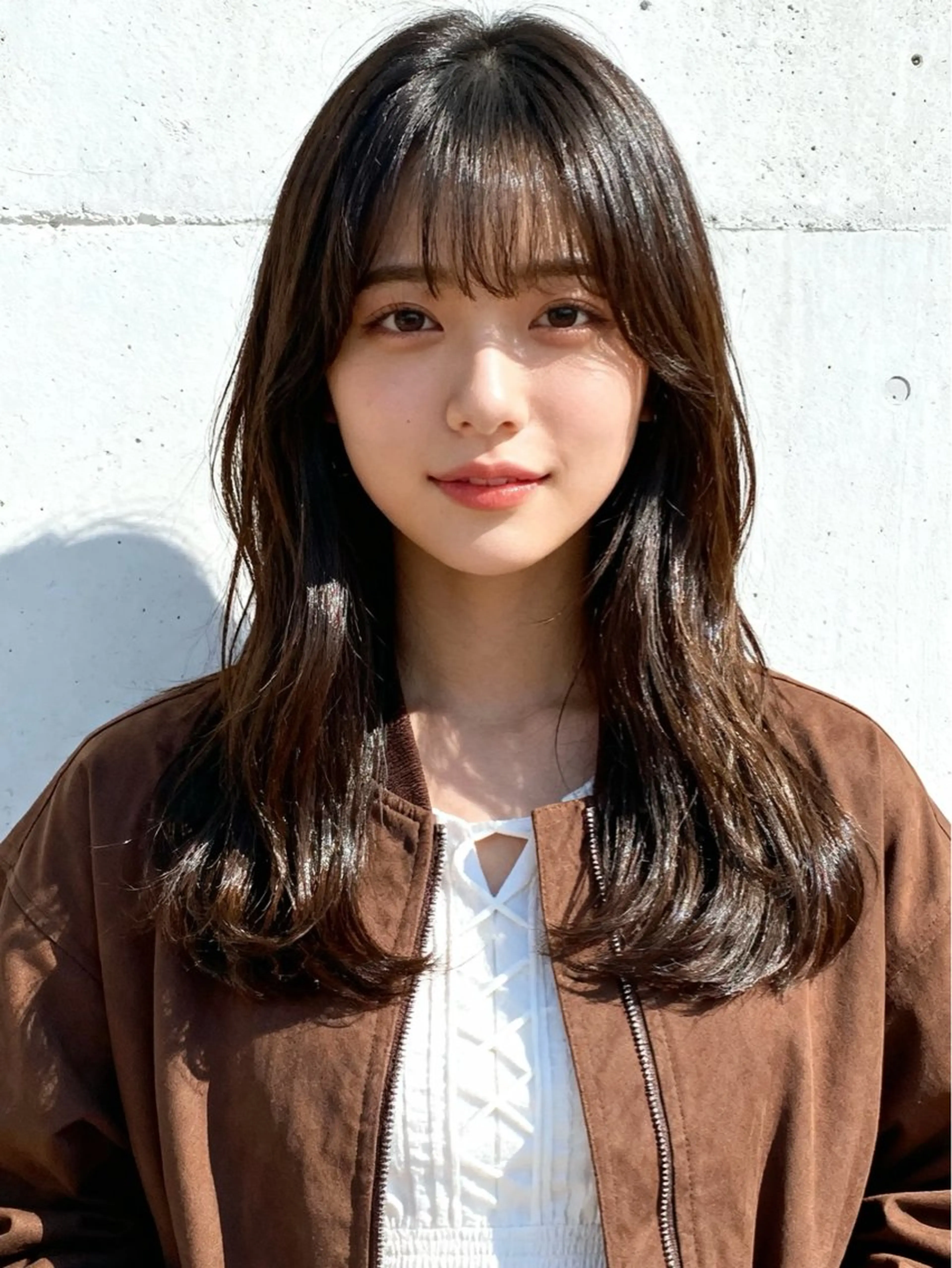 ミディアム カラー ミディアムレイヤー アディクシーカラー 透明感カラー くびれヘア 顔まわりレイヤー カット ヘアカラー トリートメント 韓国レイヤーカット 🫧大阪梅田レイヤーのヘアスタイル