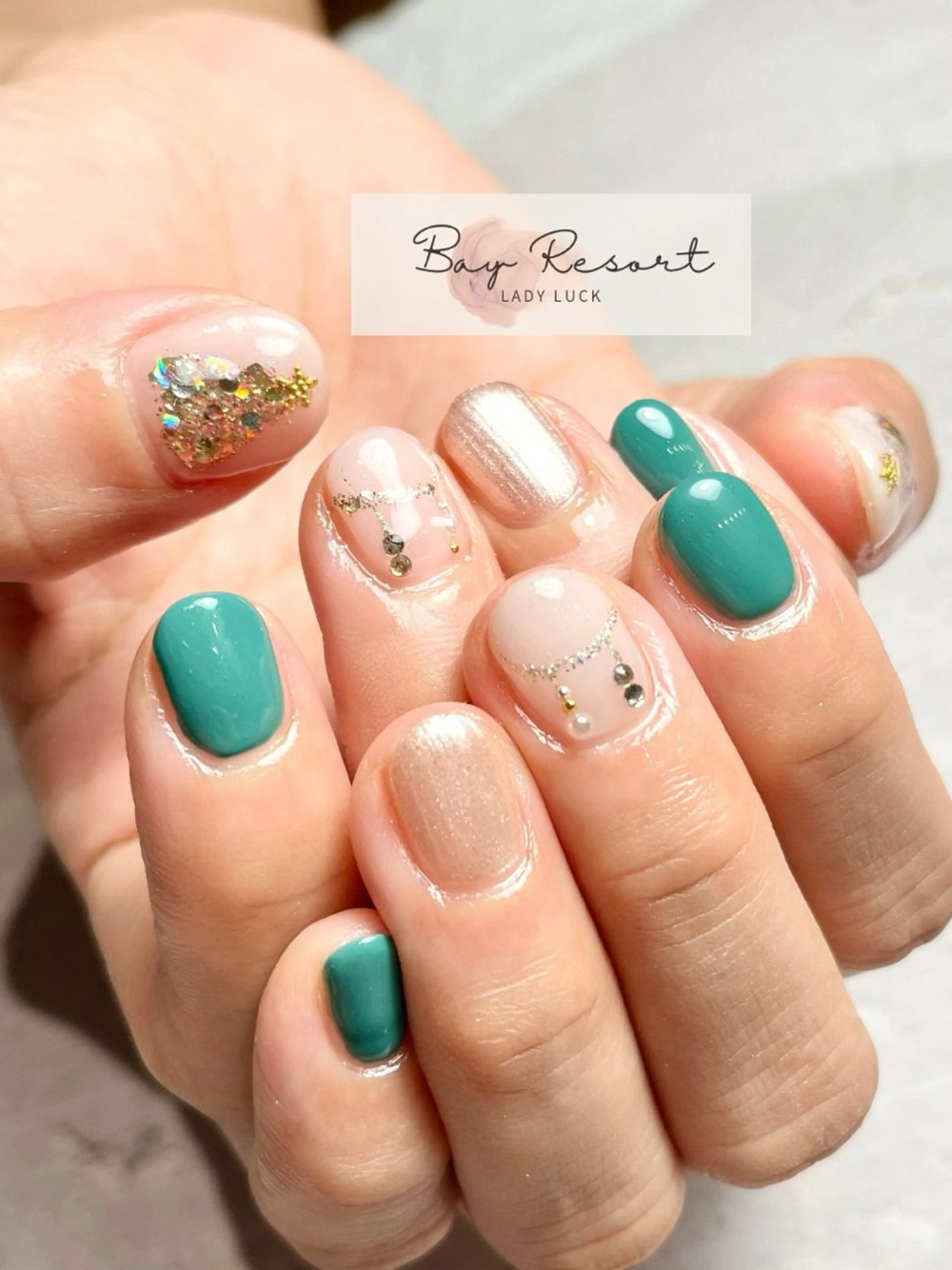 ネイル シンプルネイル Lady L.Bay Resort Yaeのネイルデザイン