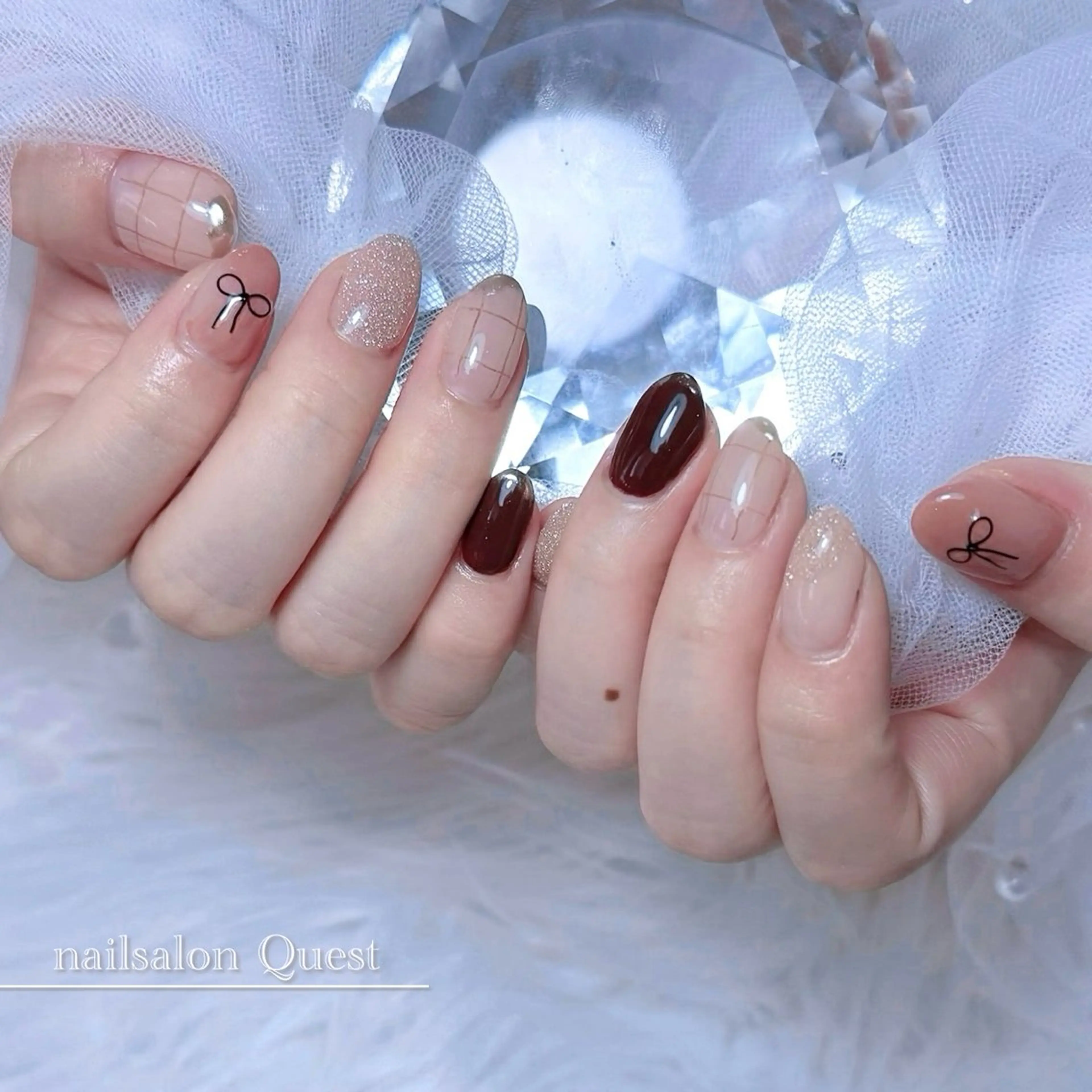 ネイル 韓国ネイル ハンドネイル nailsalon Questのネイルデザイン