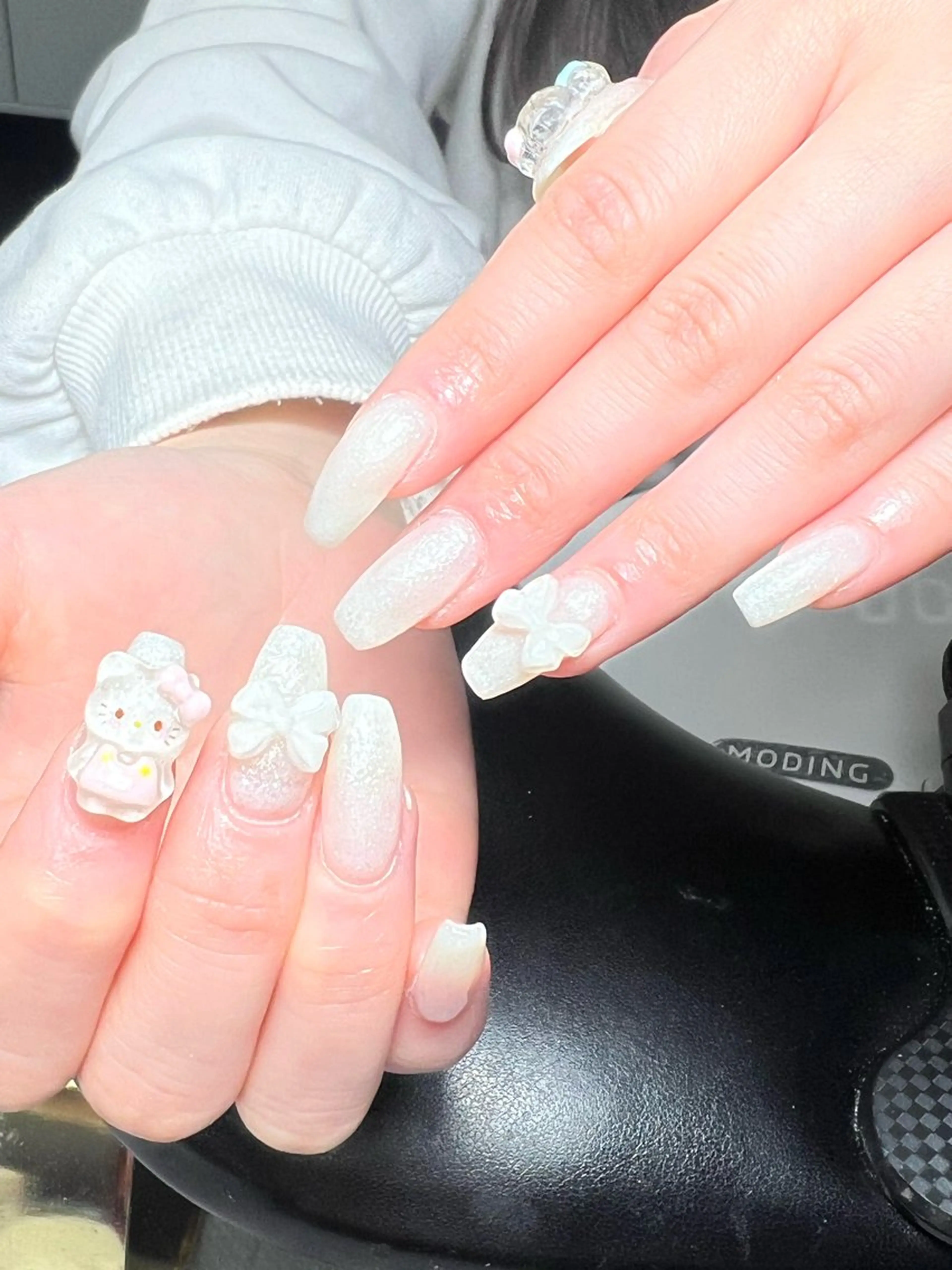 ネイル 韓国ネイル 持ち込み ニュアンスネイル ネイルチップ ハンドネイル Tini ANA.CHUOのネイルデザイン