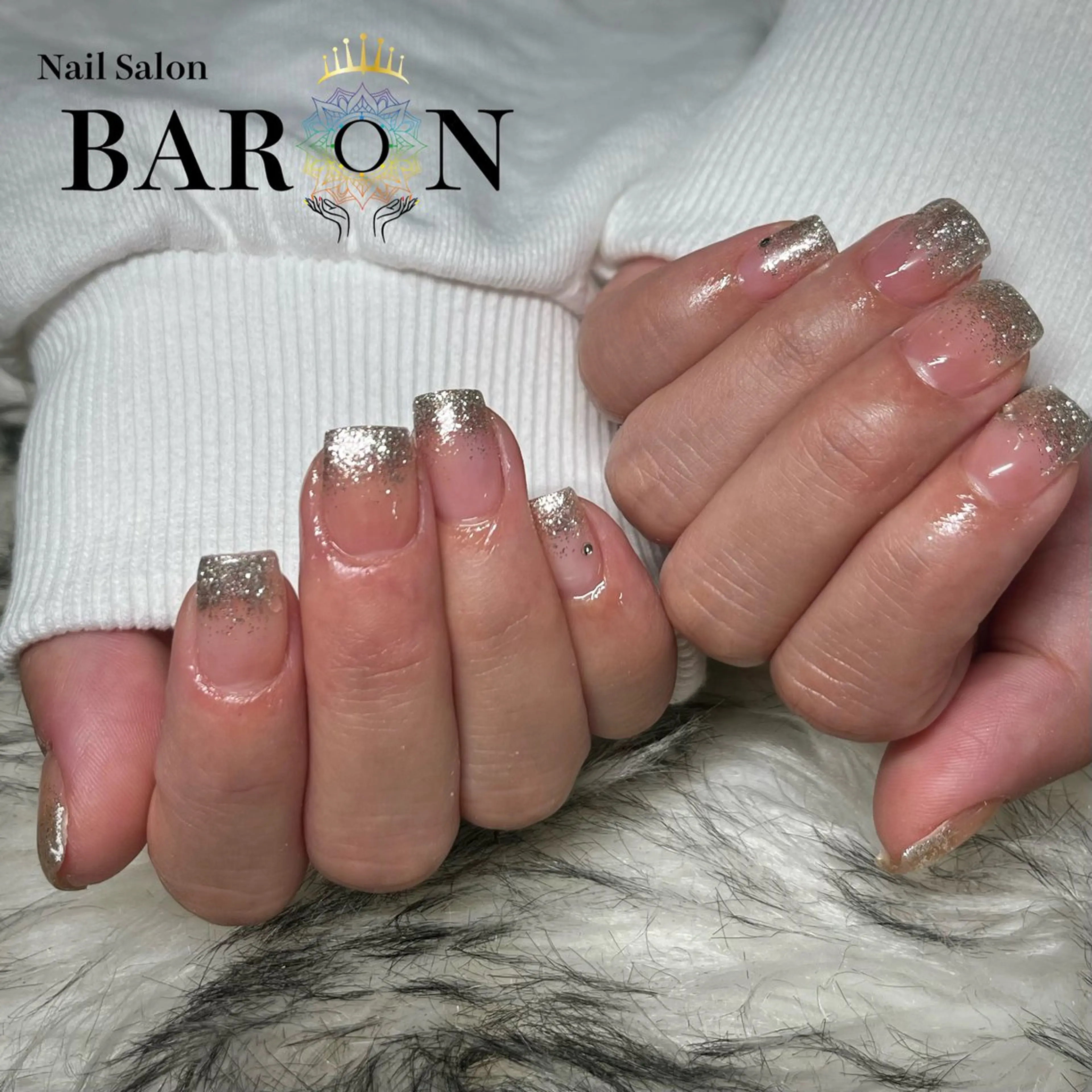 ネイル ゴールド ハンドネイル ☆SAKI☆ BARON 店長のネイルデザイン