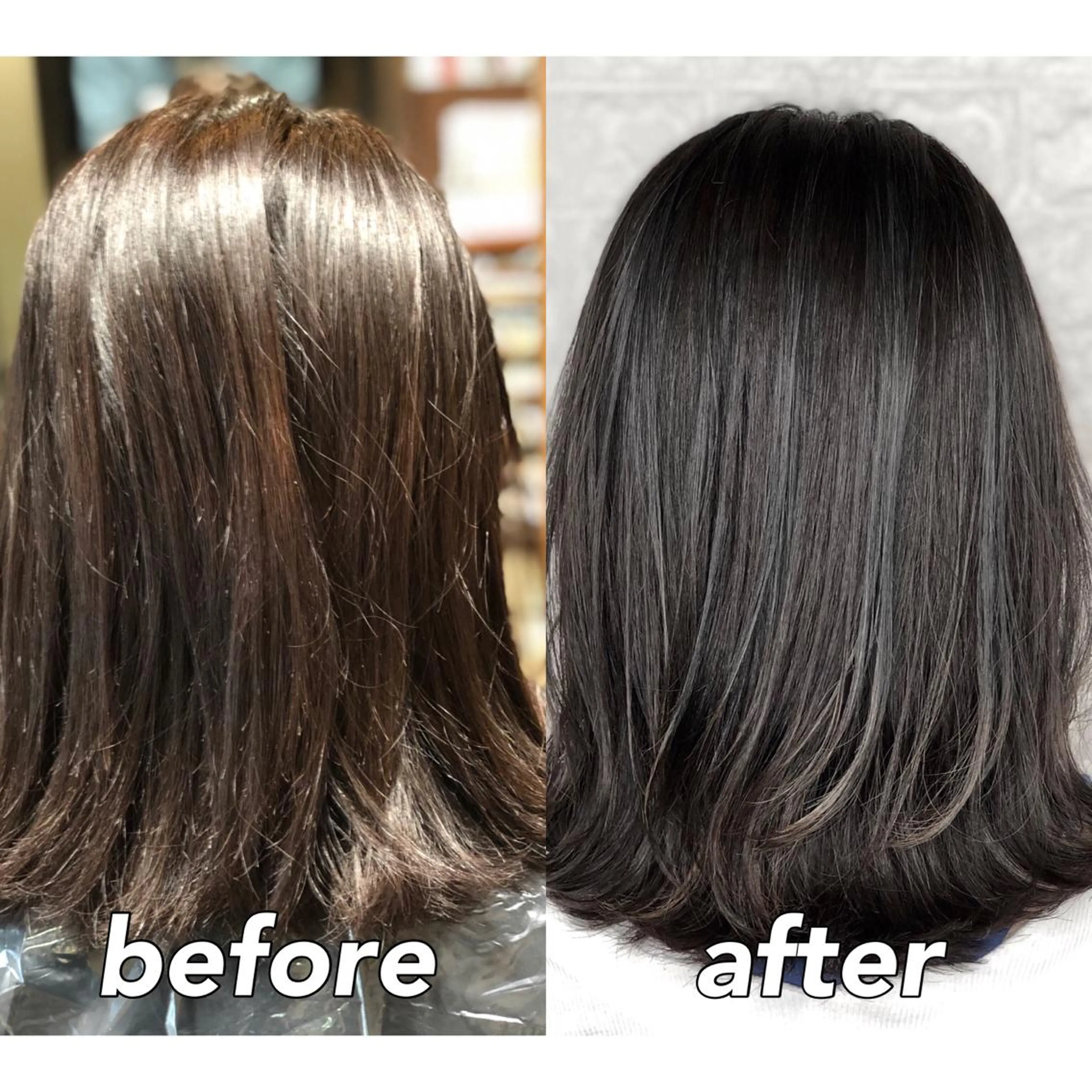 ミディアム カラー アッシュ アッシュブラウン ブリーチ ブラウンカラー 透明感カラー KIZU 髪質改善 オカルト怪談のヘアスタイル