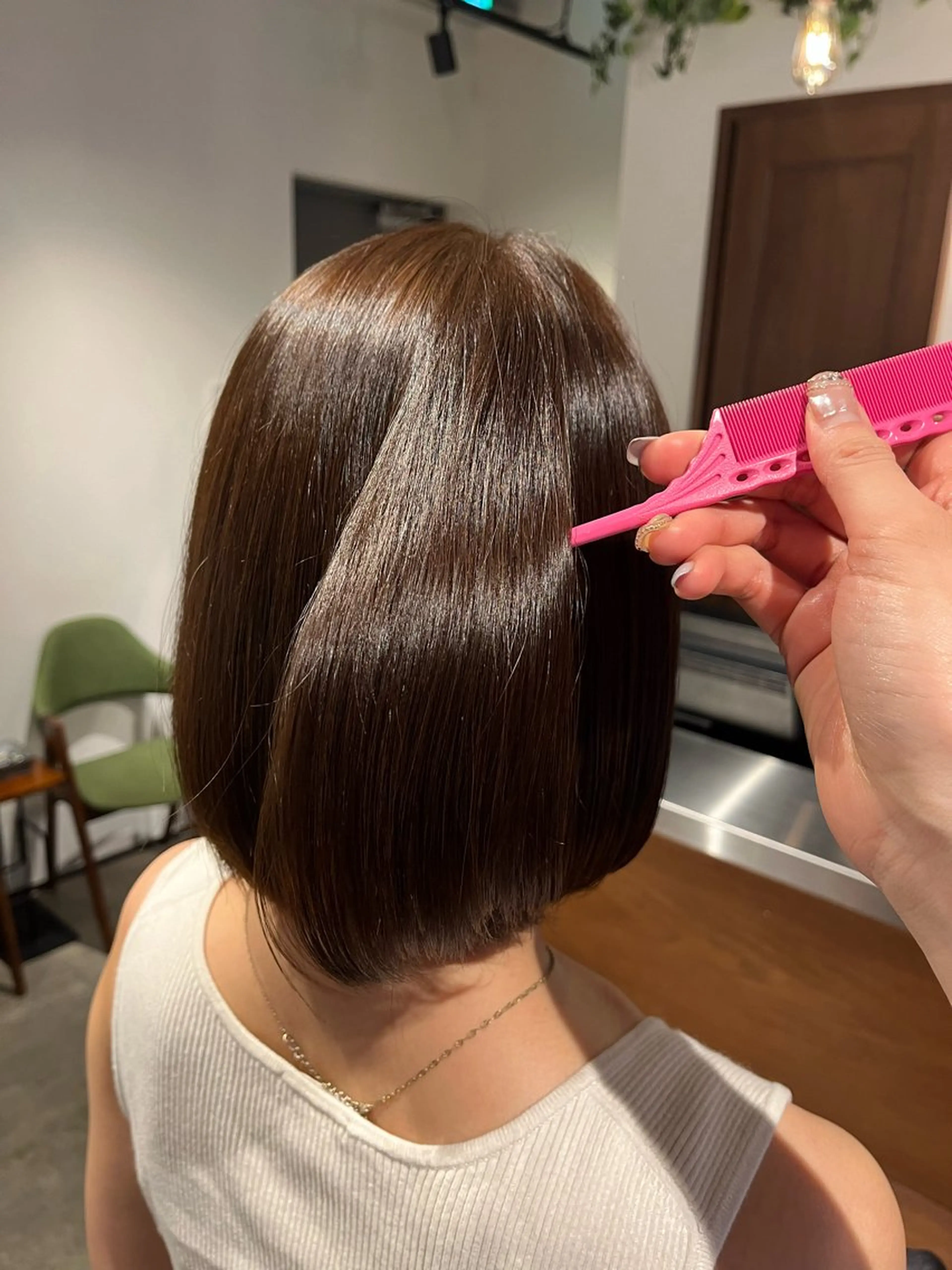 カラー ばんちなつ / ボブ/透明感カラーのヘアスタイル