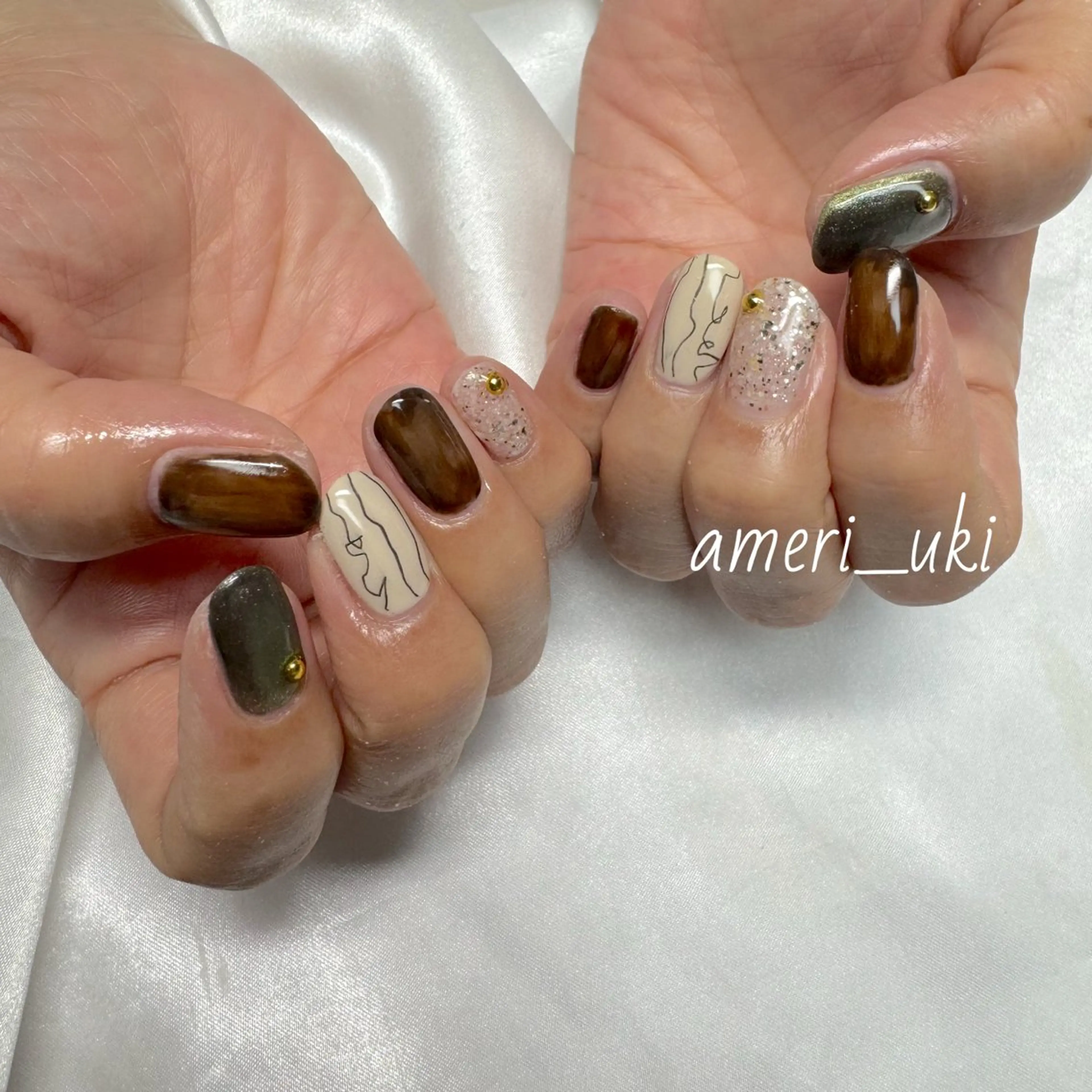 ネイル ハンドネイル Ameri nail /UKIのネイルデザイン