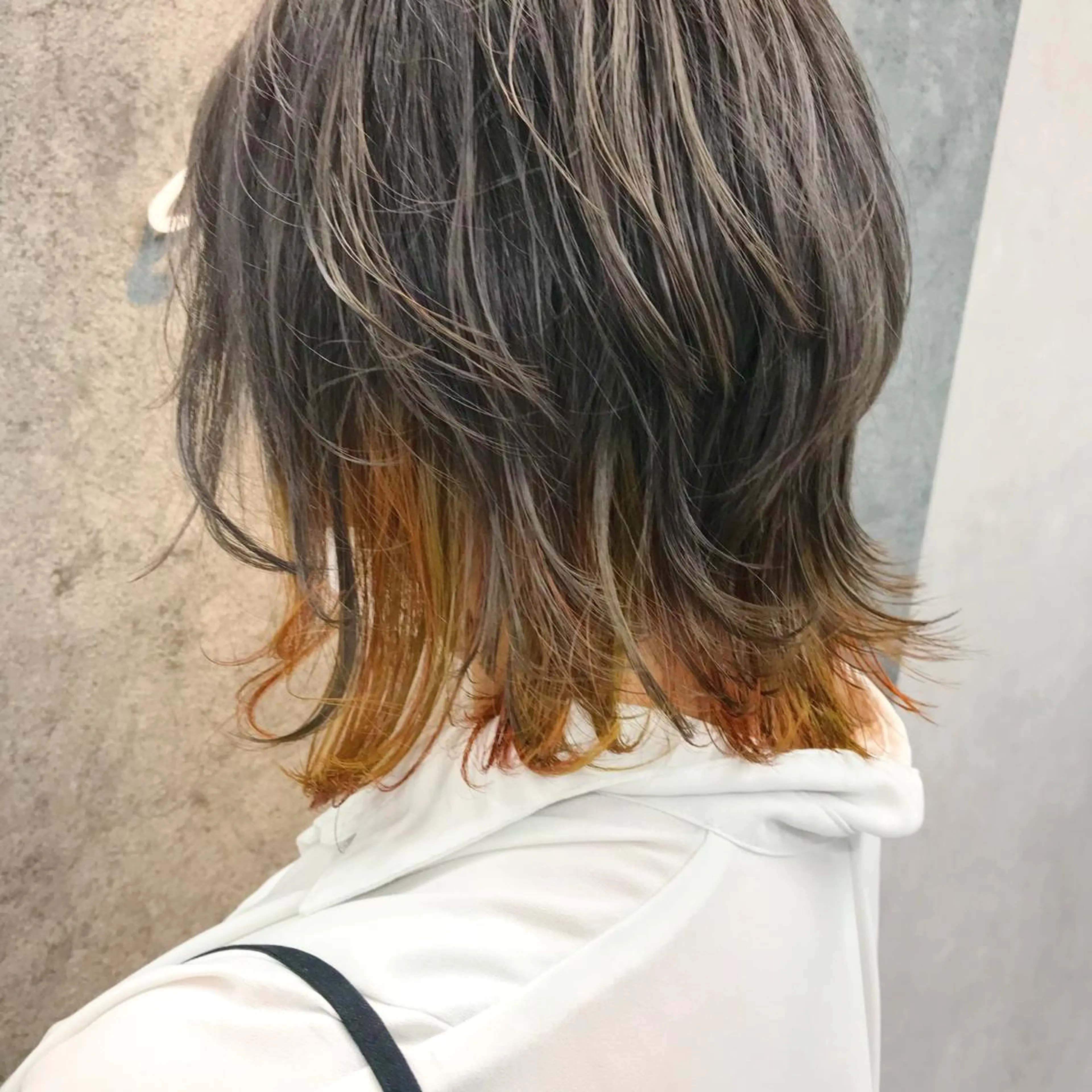 ミディアム レイヤーカット カット ヘアカラー トリートメント 所渉/韓国レイヤー /ウルフカットのヘアスタイル