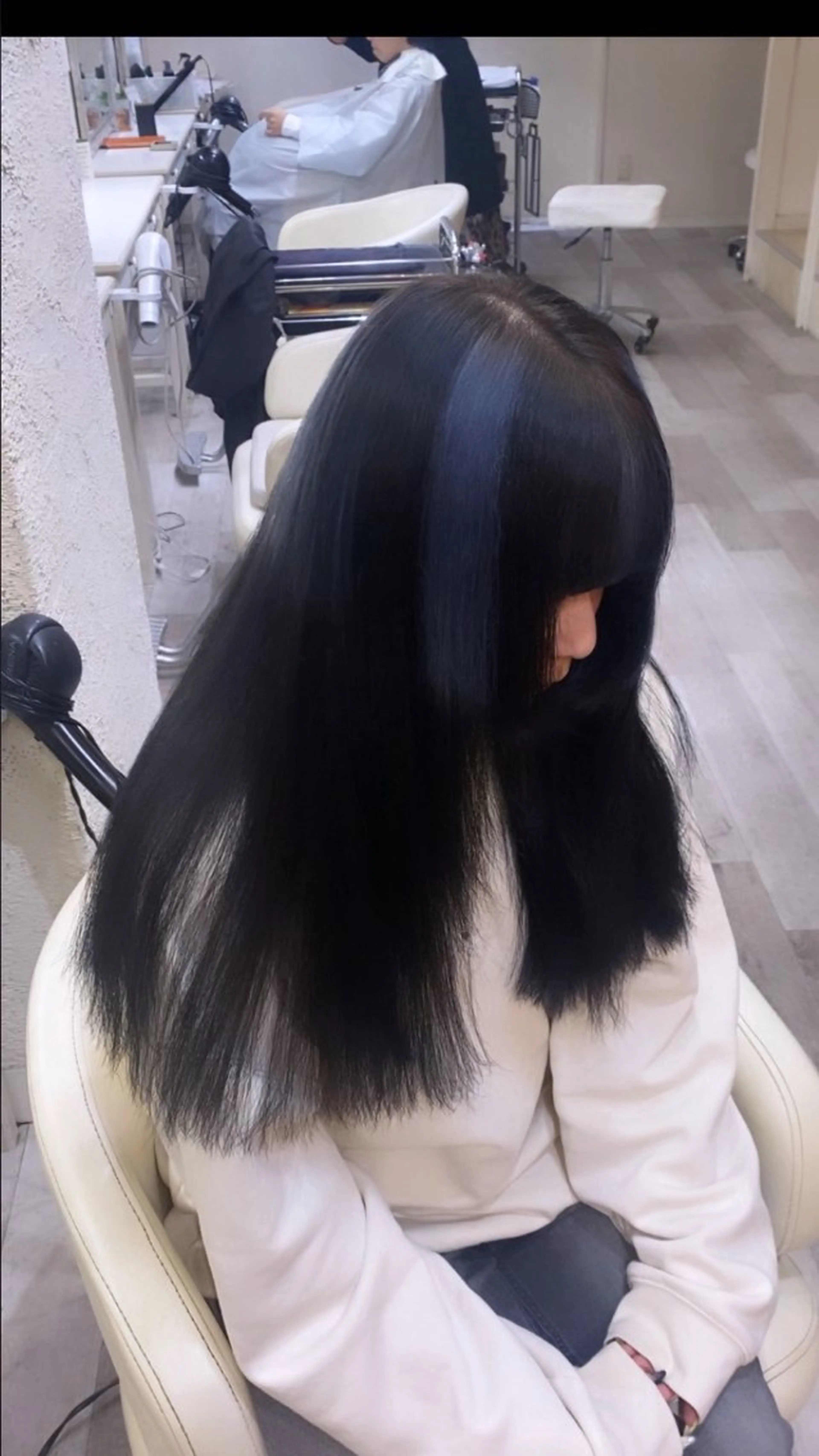 ロング カット ヘアカラー トリートメント ハイトーン/レイヤー カット/TAKEのヘアスタイル