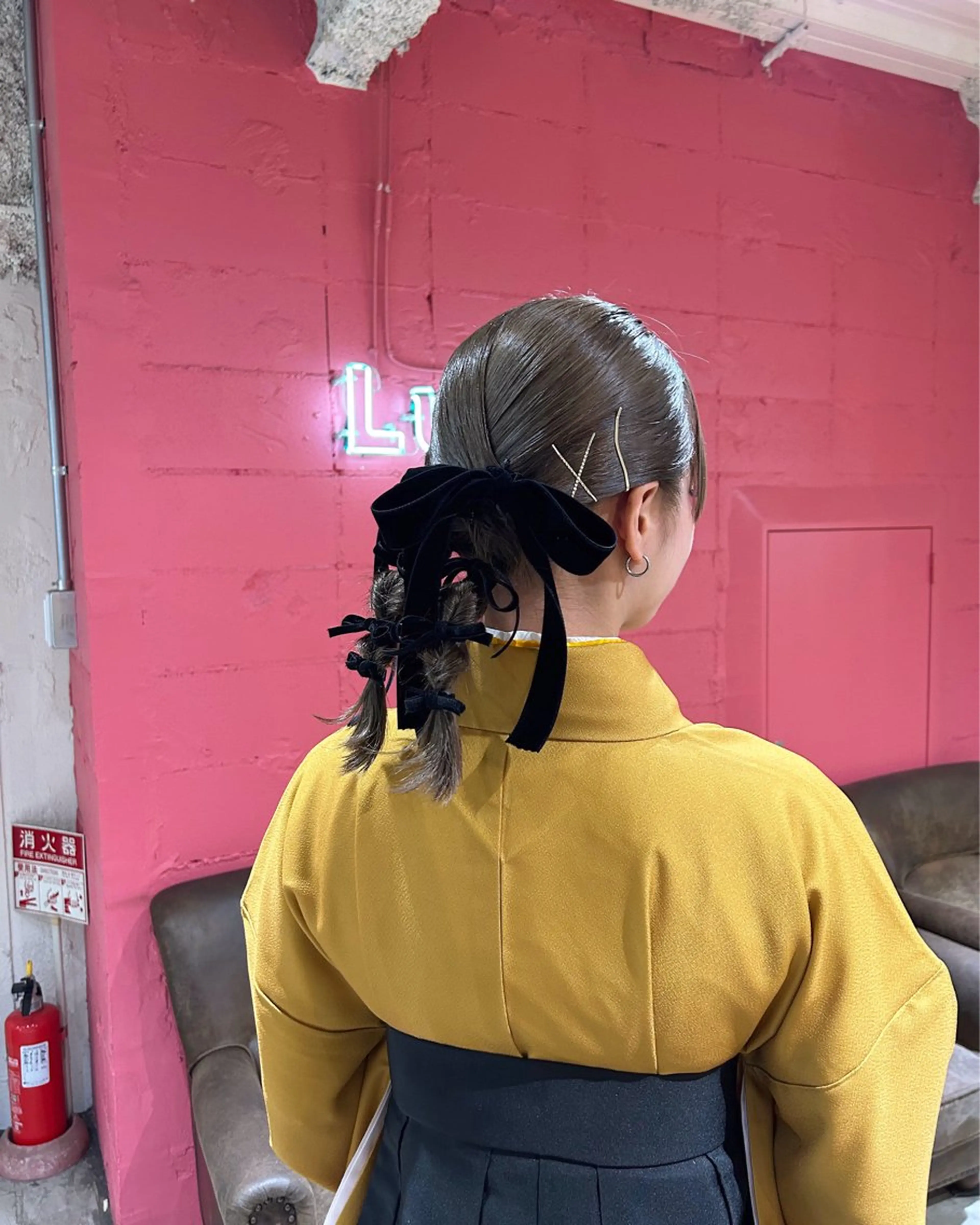 ミディアム ヘアセット ハイトーン×ボブ / ☁️Reikaのヘアスタイル