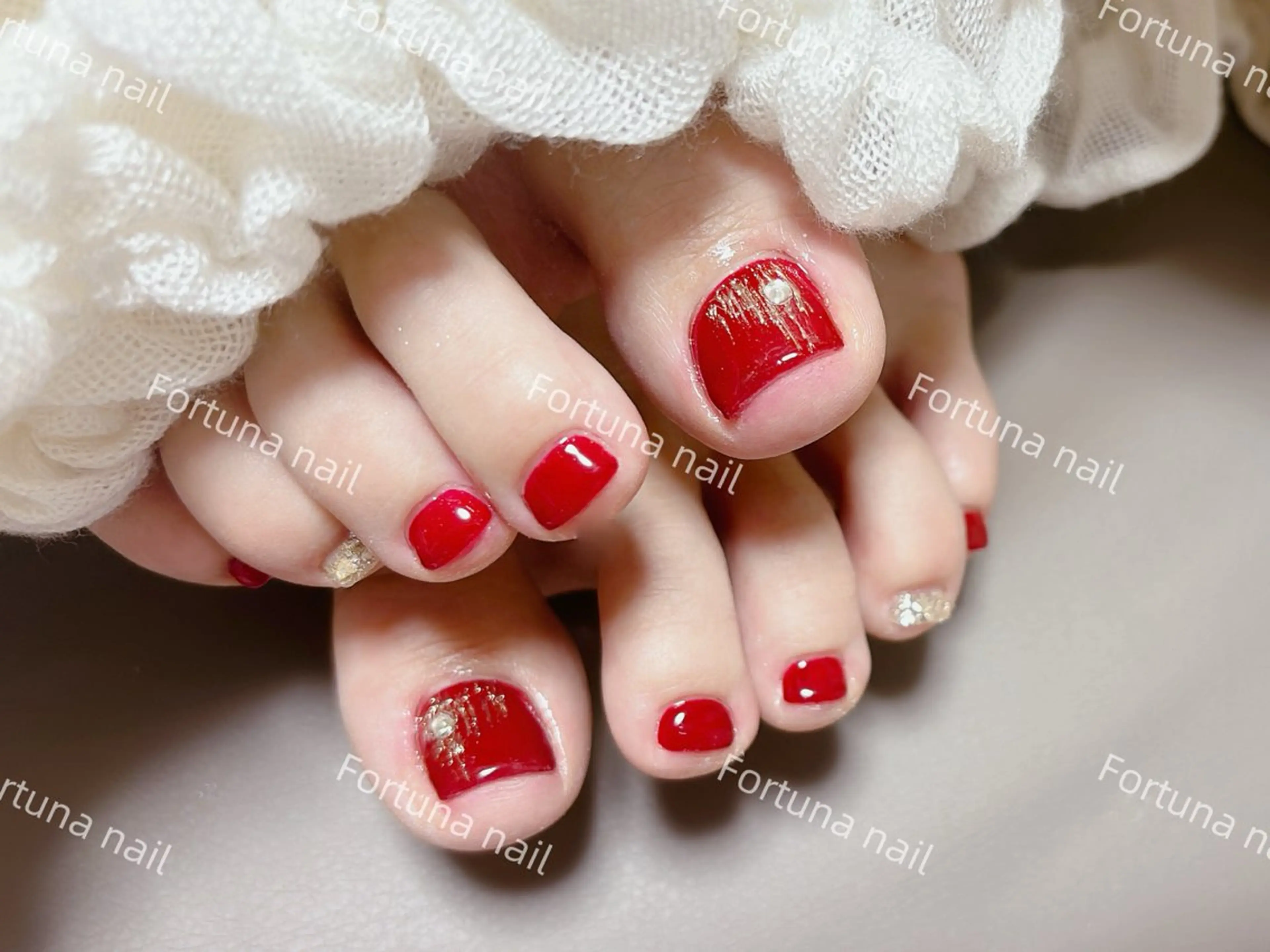 ネイル フットネイル Nail •Head スパFortunaのネイルデザイン