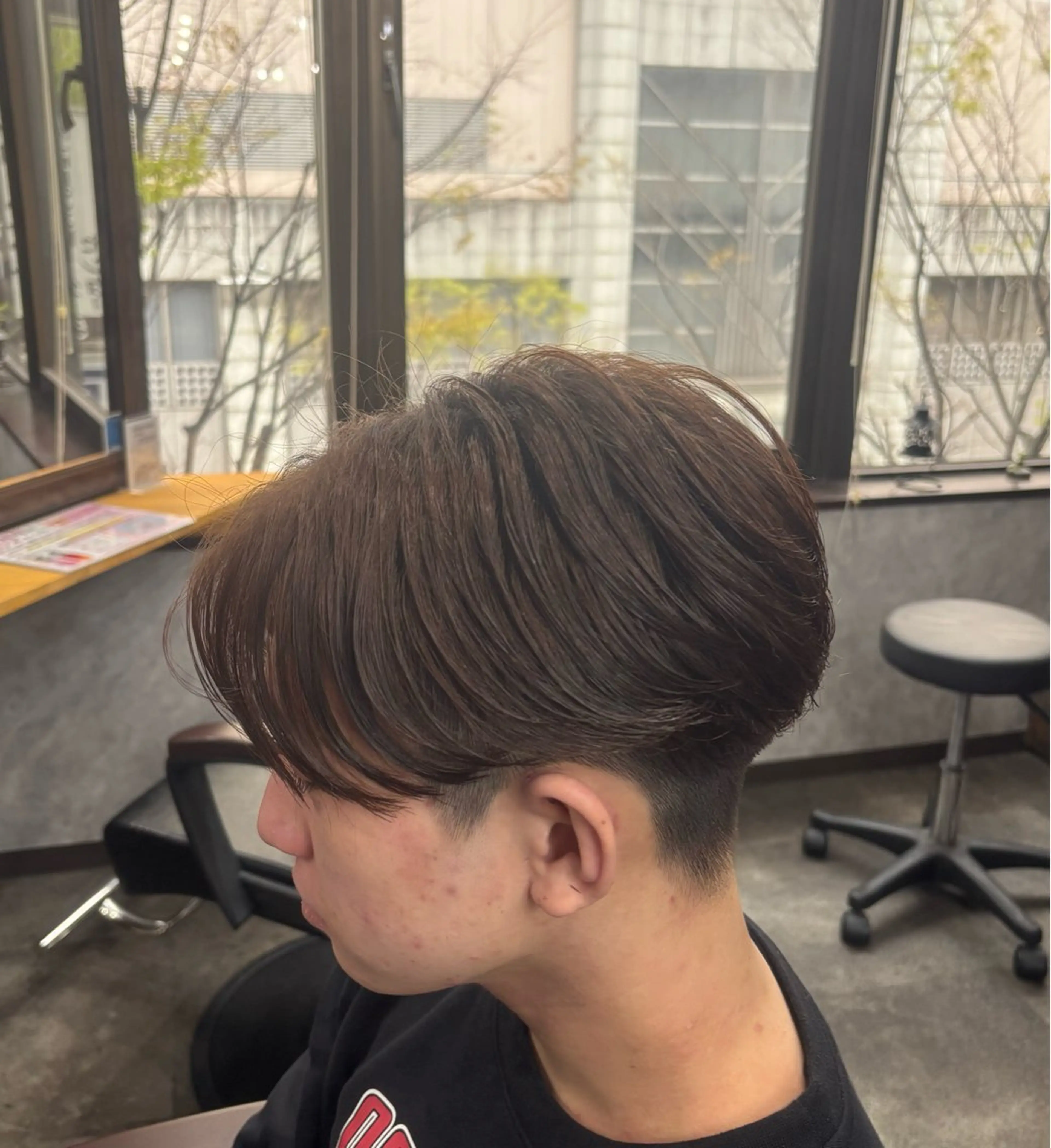 ミディアム パーマ メンズ カット パーマ ヘアセット 👑錦糸町/毛流れ パーマ特化/NORIのヘアスタイル