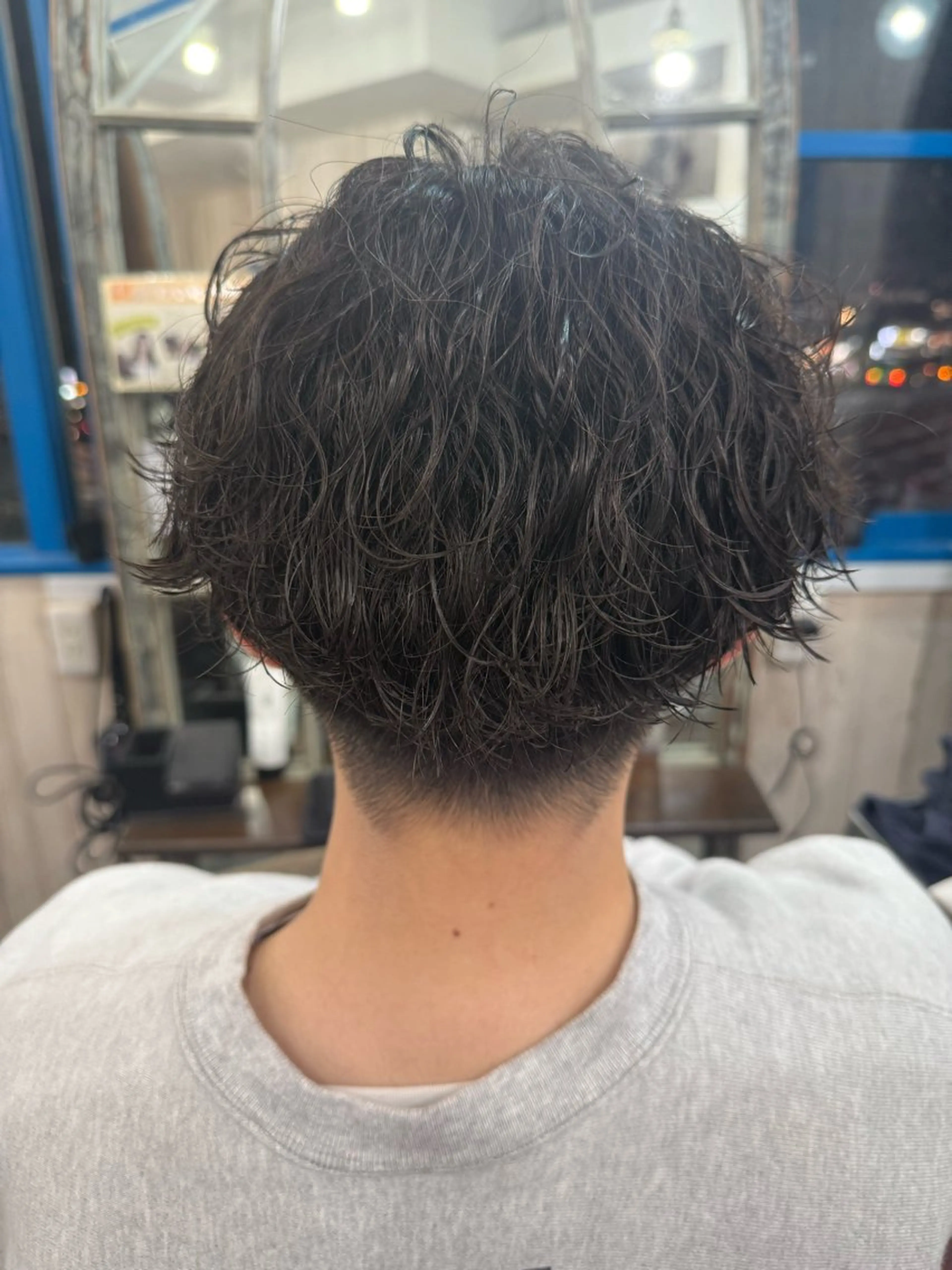 ショート パーマ メンズ カット パーマ カットパーマ✂️ 小坂田玲亜のヘアスタイル