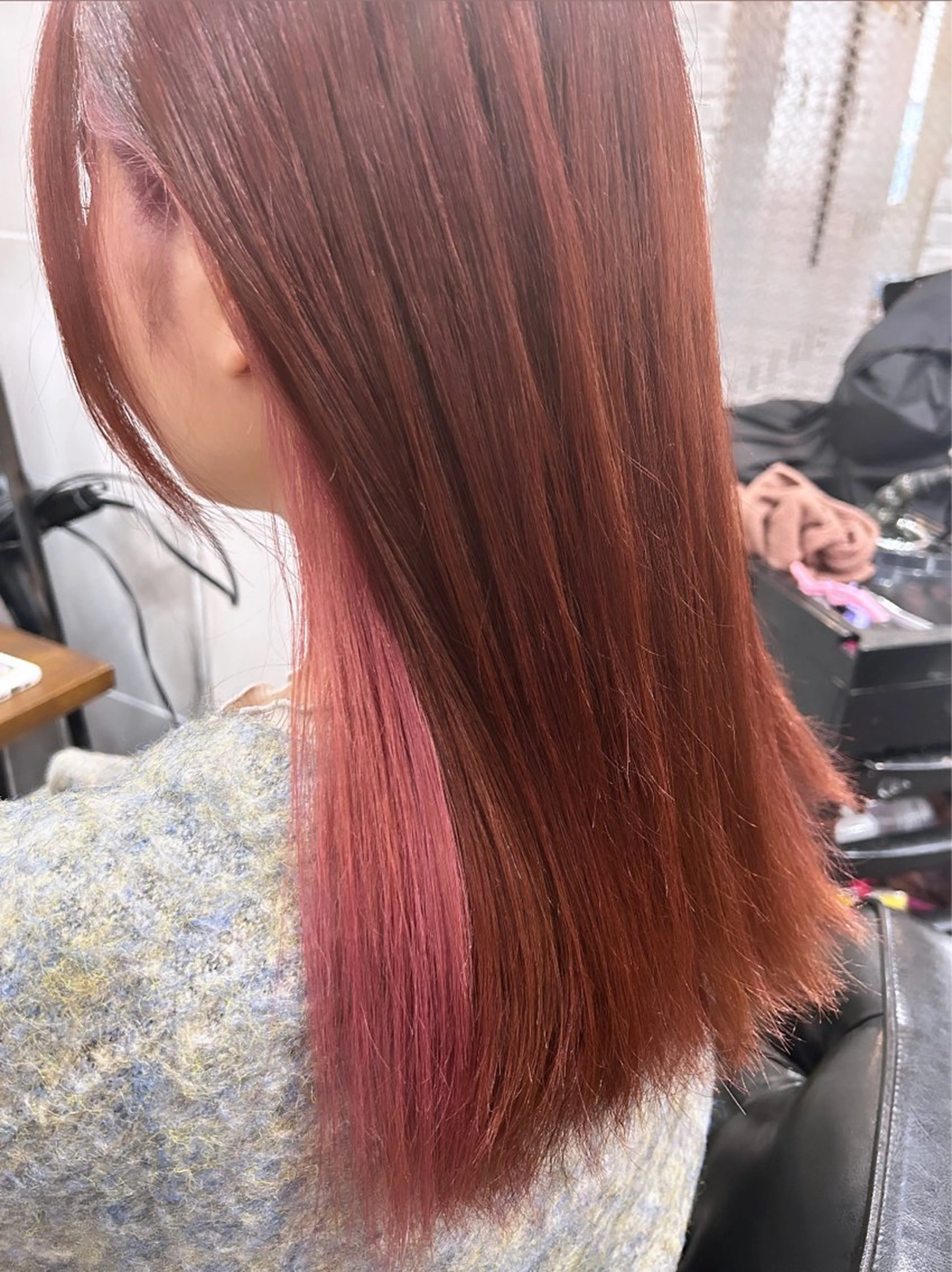 ミディアム カラー ヘアカラー トリートメント 🦄🩵YUNA 🩵🦄のヘアスタイル