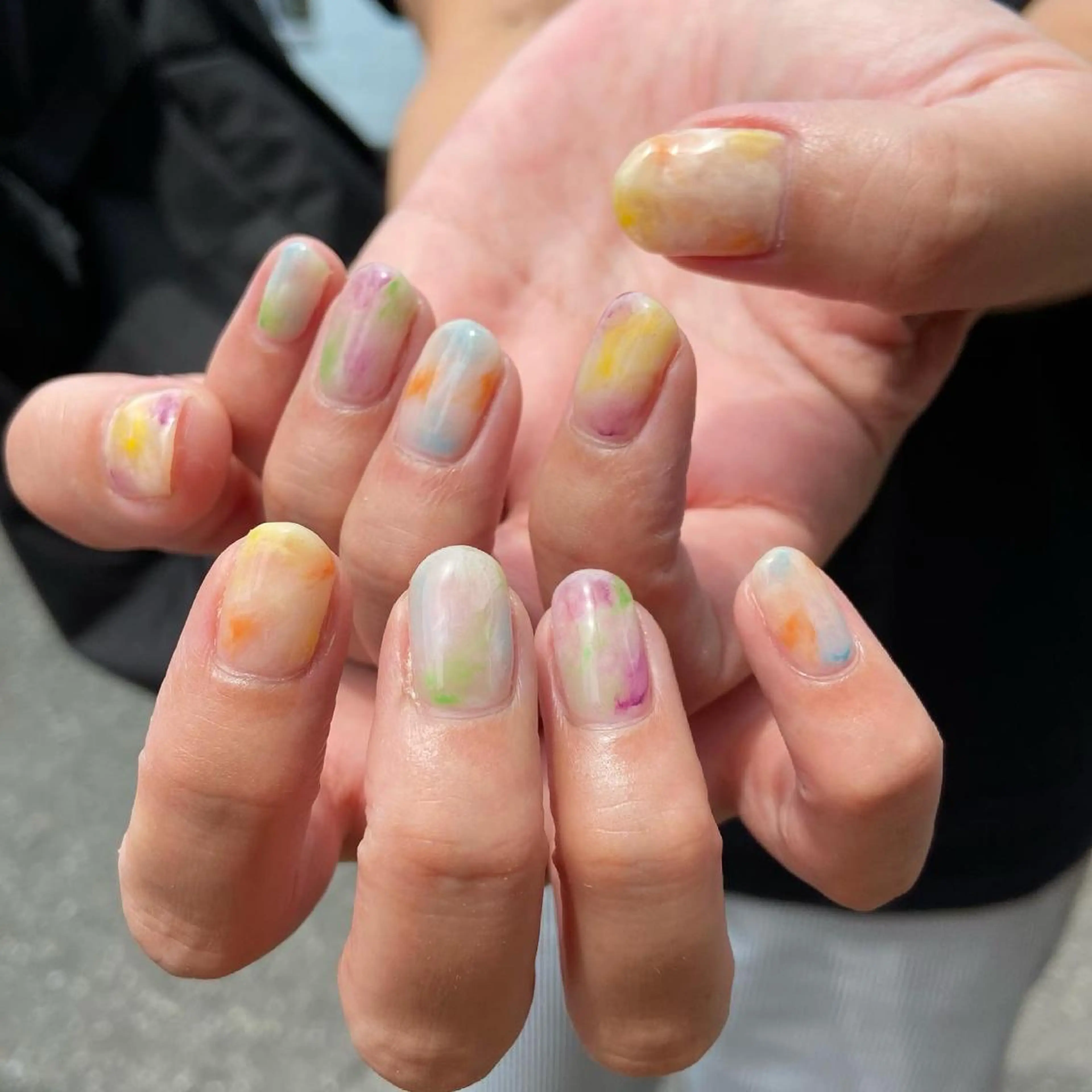 ネイル アートネイル ジェルネイル ニュアンスネイル パステルネイル 夏ネイル . unffのネイルデザイン