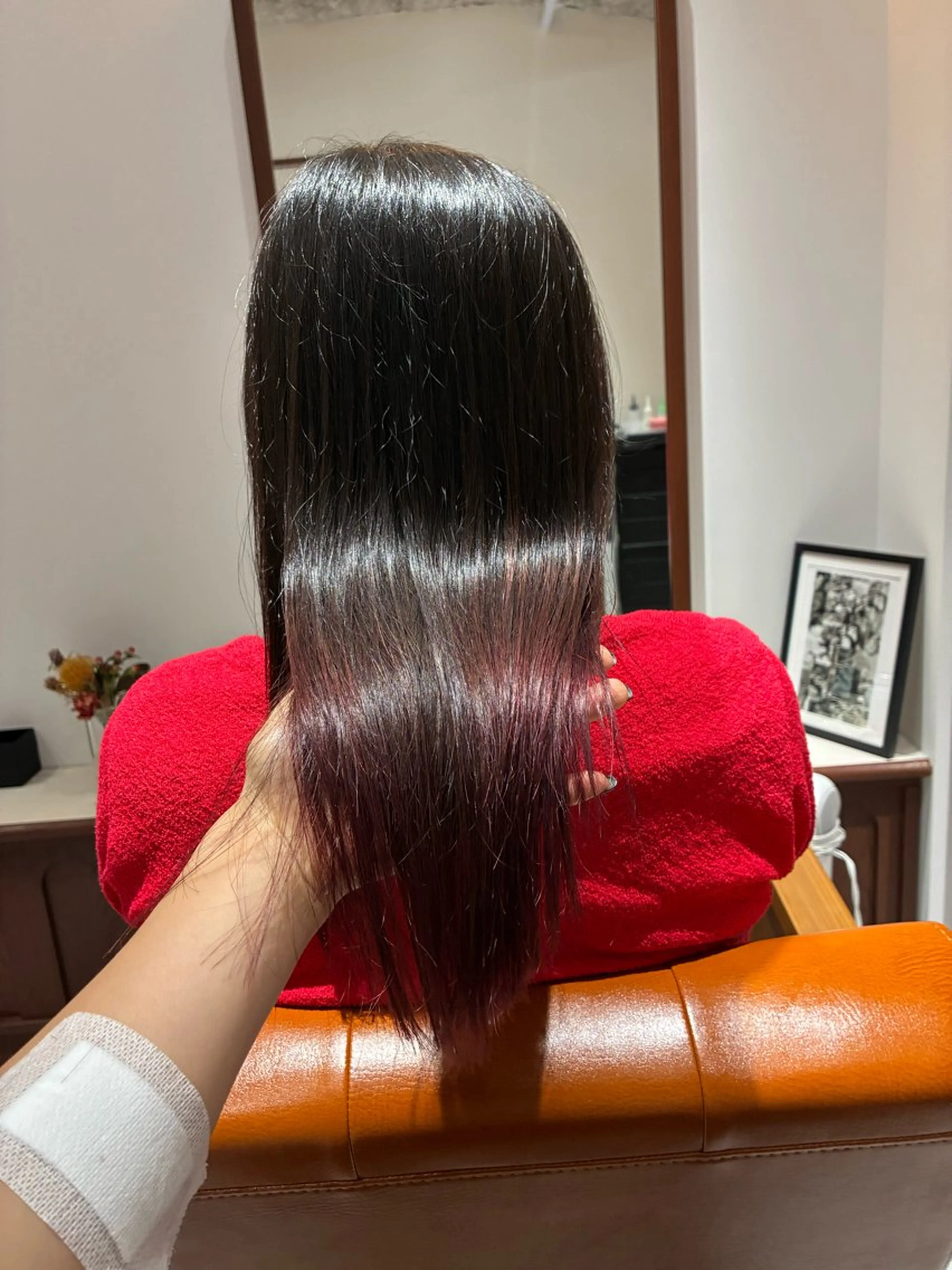 ミディアム カラー ヘアアレンジ カット ヘアカラー トリートメント Opus🐕kato Mizuki🐕のヘアスタイル