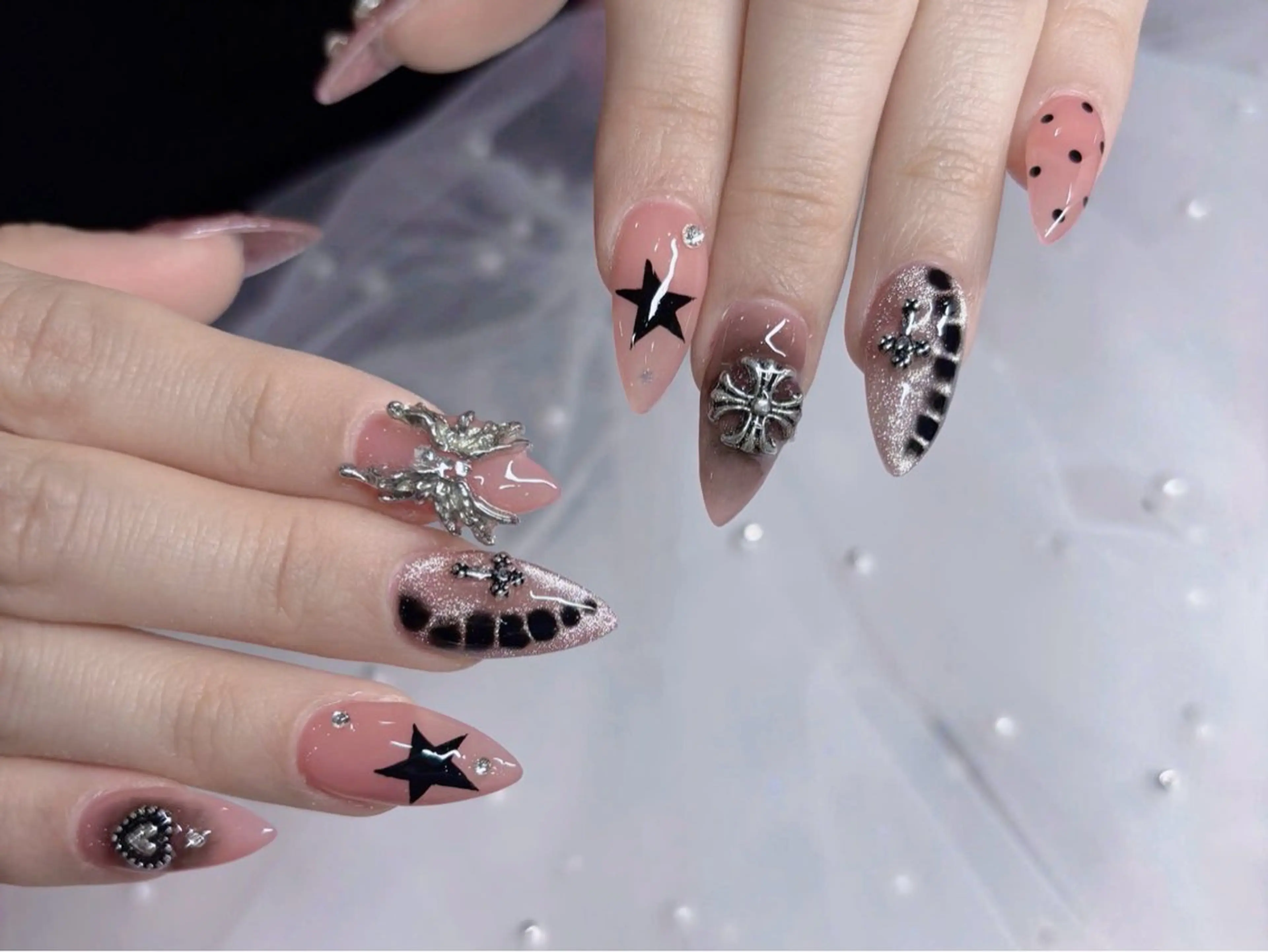 ネイル ジェルネイル シンプルネイル HA NIのネイルデザイン