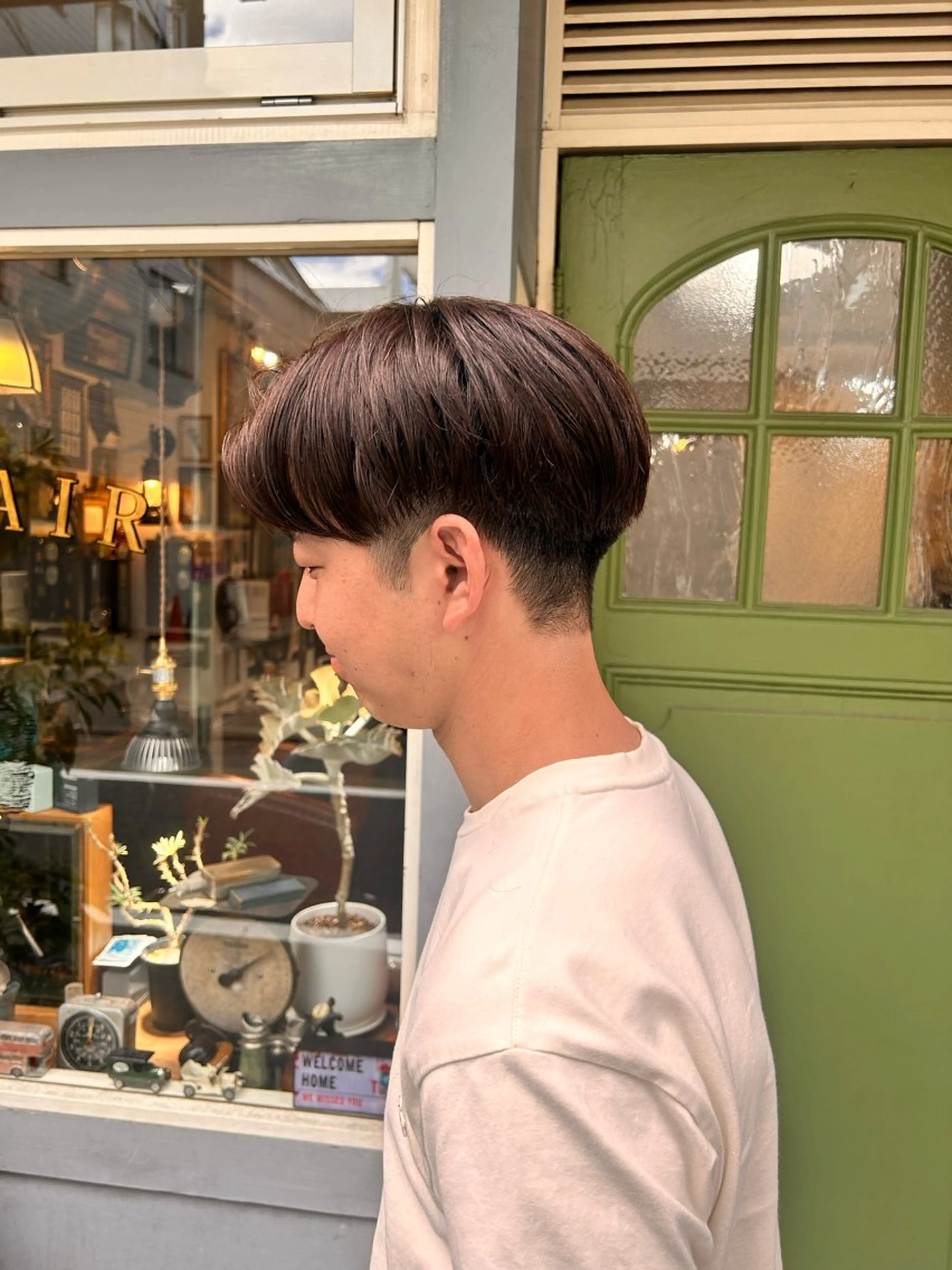 ショート メンズ カット ヘッドスパ 清水千優/パーマ/透 明感カラー/メンズのヘアスタイル