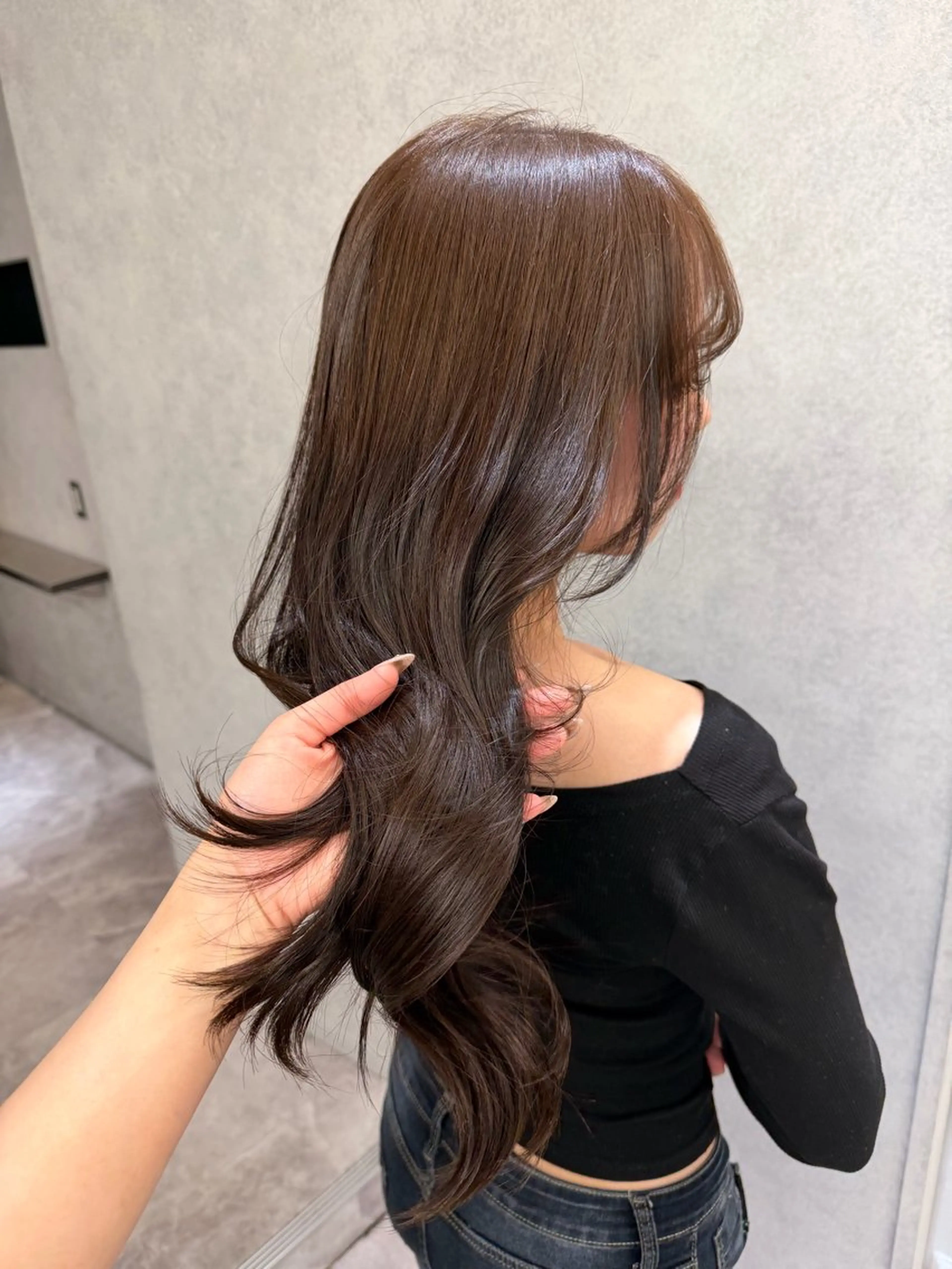 ロング ヘアカラー ハイトーン/渋谷 韓国風/Narukaのヘアスタイル