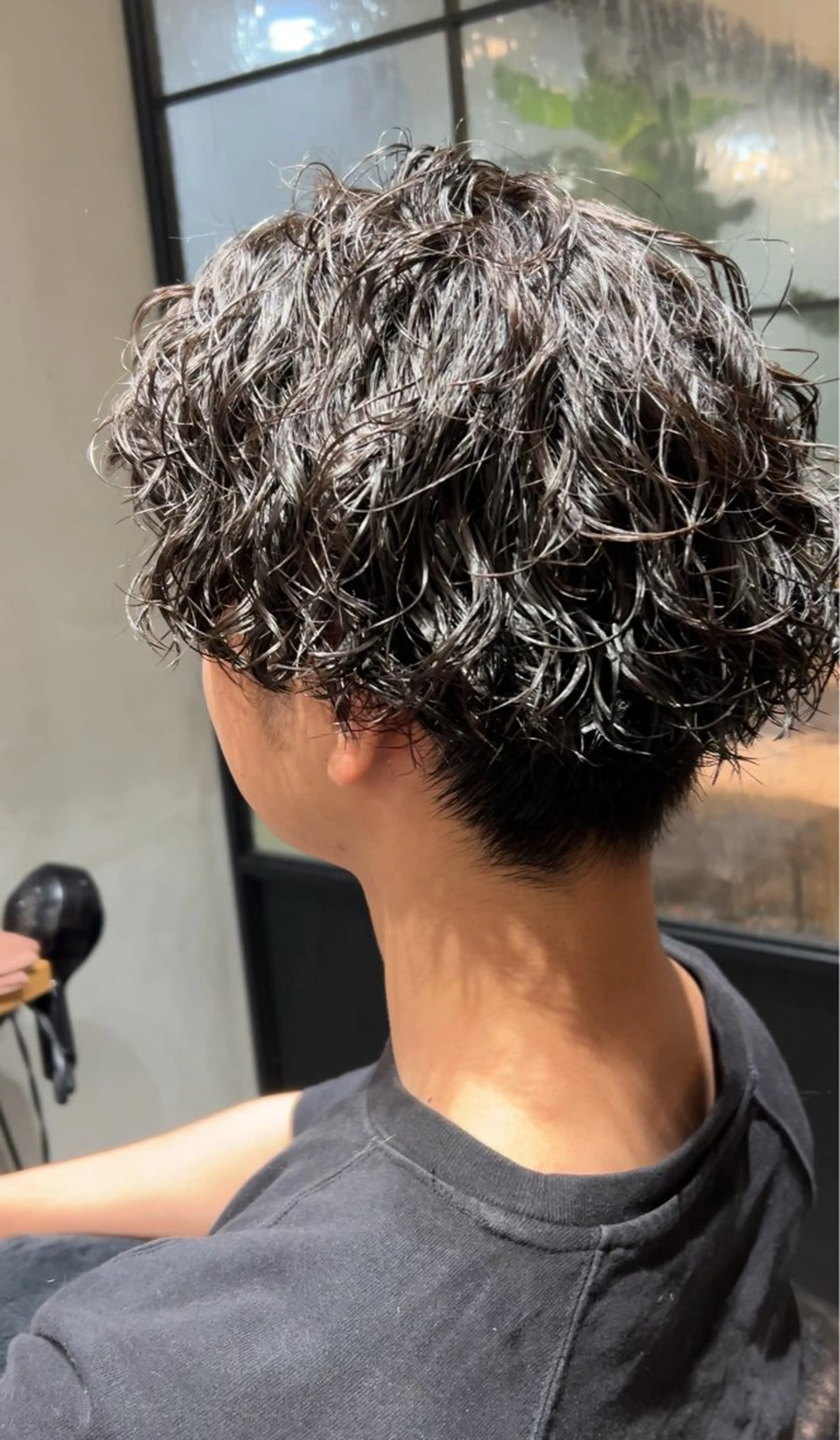 ショート メンズ カット パーマ トリートメント アレンジ/新宿 透明感カラー/ヤノのヘアスタイル