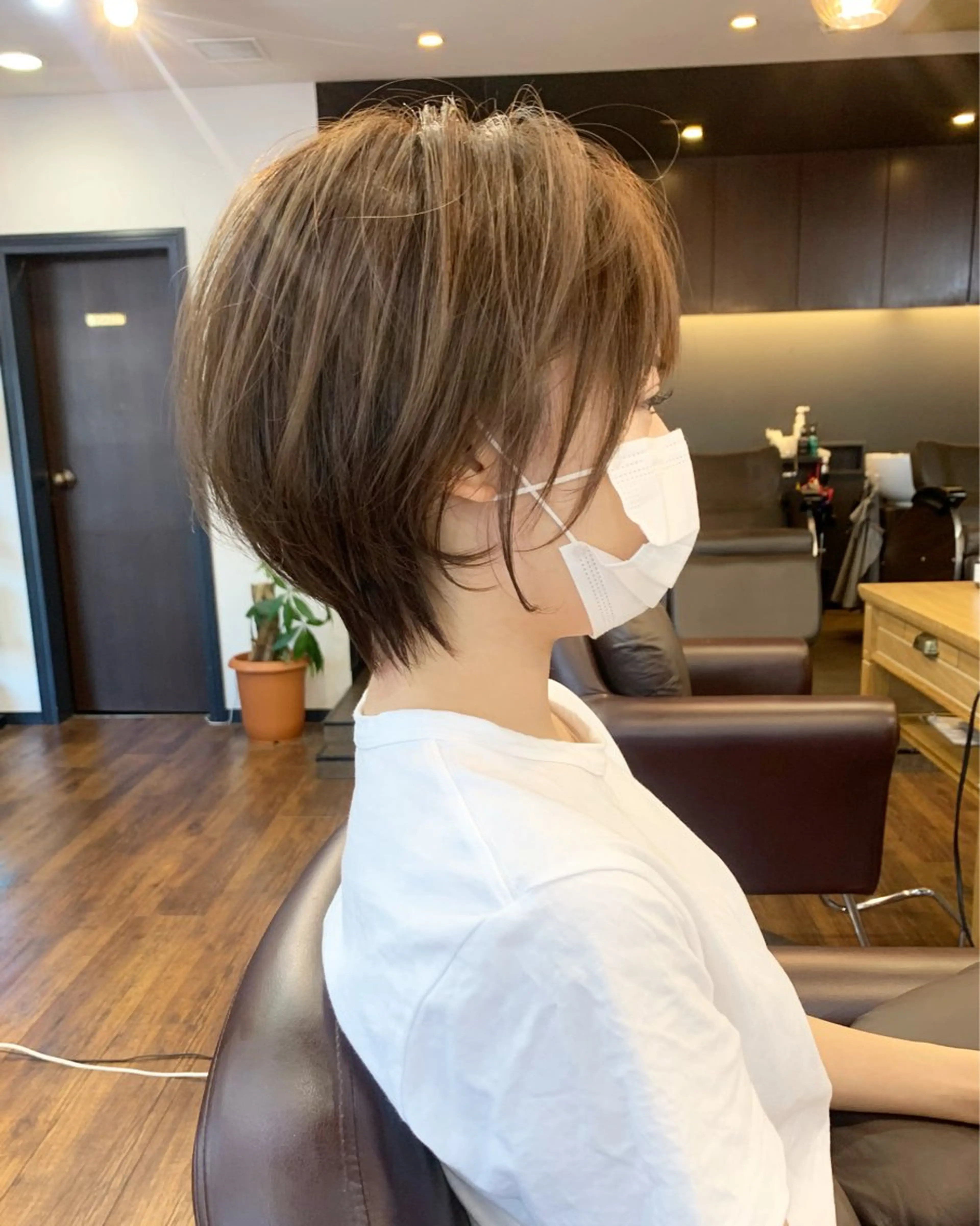 ショート カット トリートメント 縮毛矯正/ショート/ レイヤー/畑中正敏のヘアスタイル