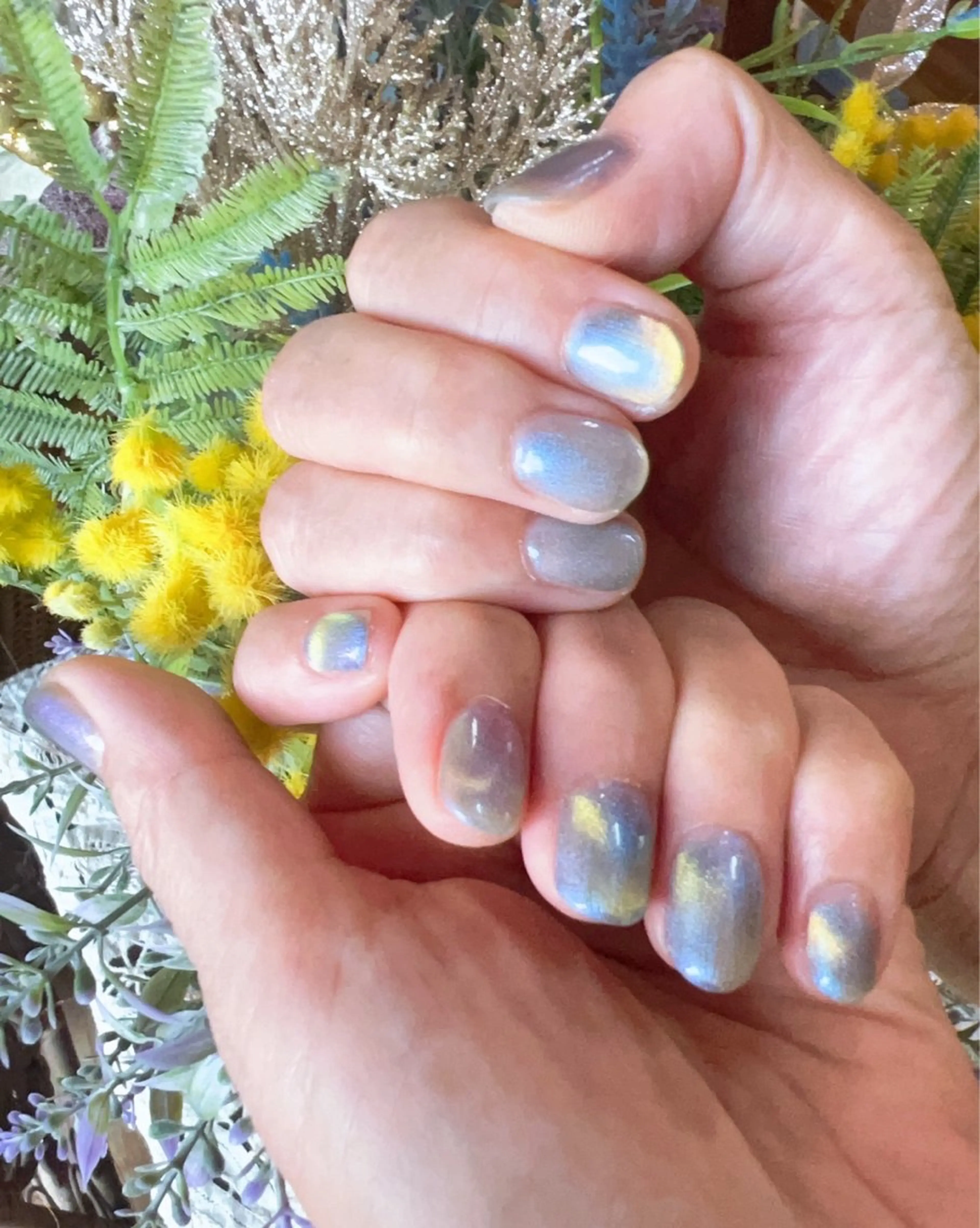 ネイル マグネットネイル ワンカラーネイル 小宇宙所属・小宇宙 近鉄今里徒歩5分🧬のネイルデザイン