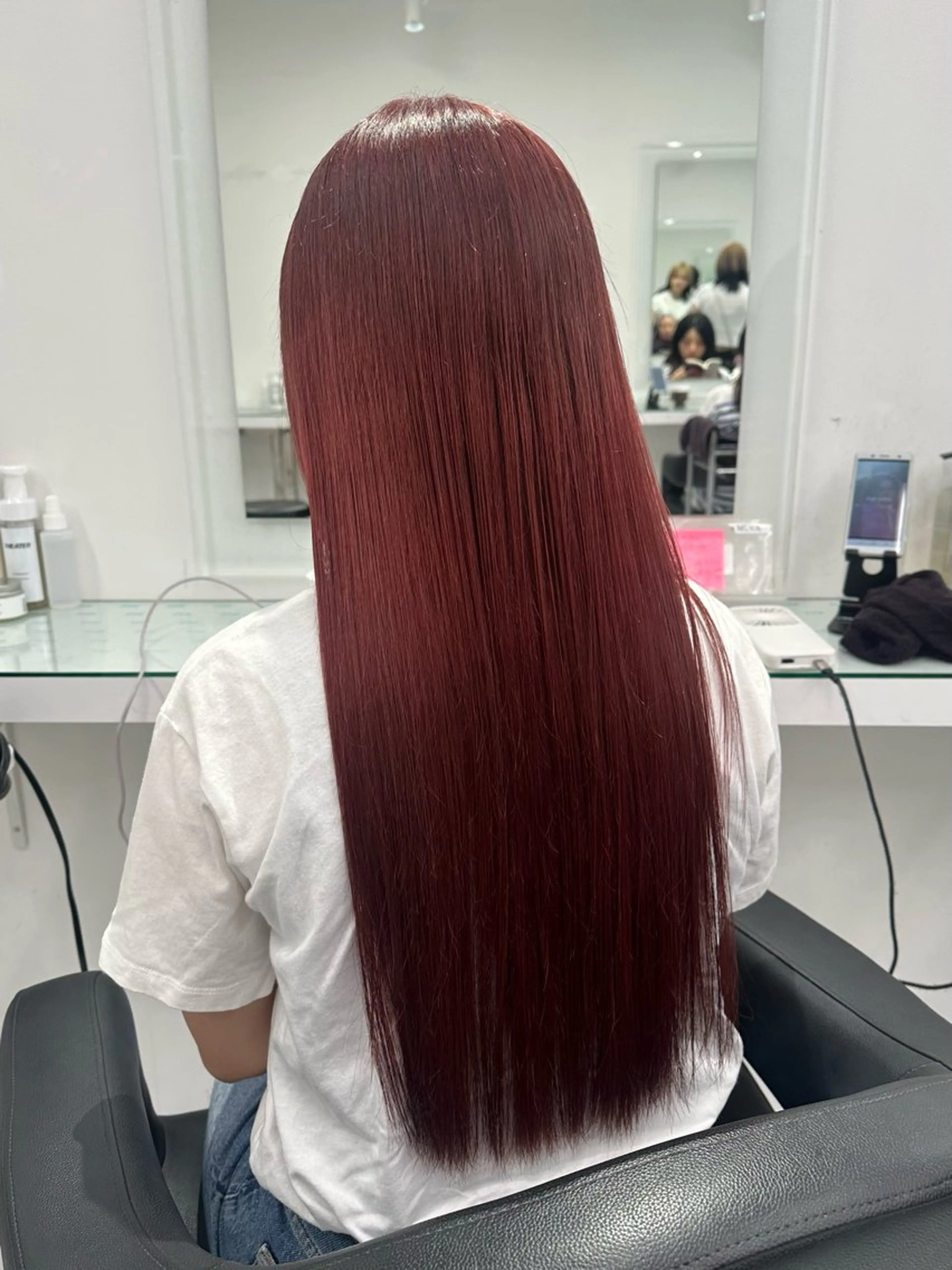 ロング カラー トレンド暖色ヘア🍒 miu🍒のヘアスタイル