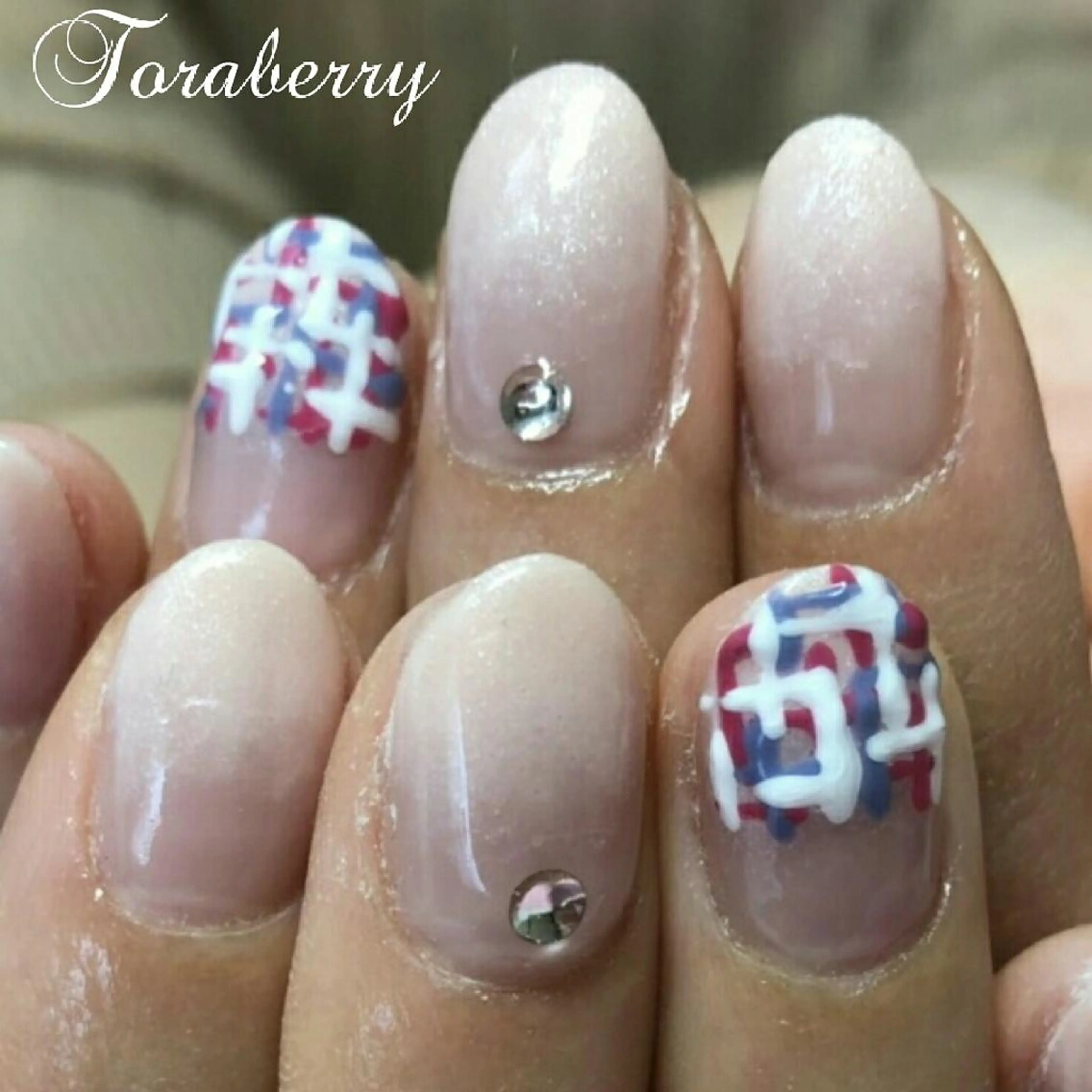 ネイル 春ネイル ツイードネイル ハンドネイル ネイリスト なつみのネイルデザイン