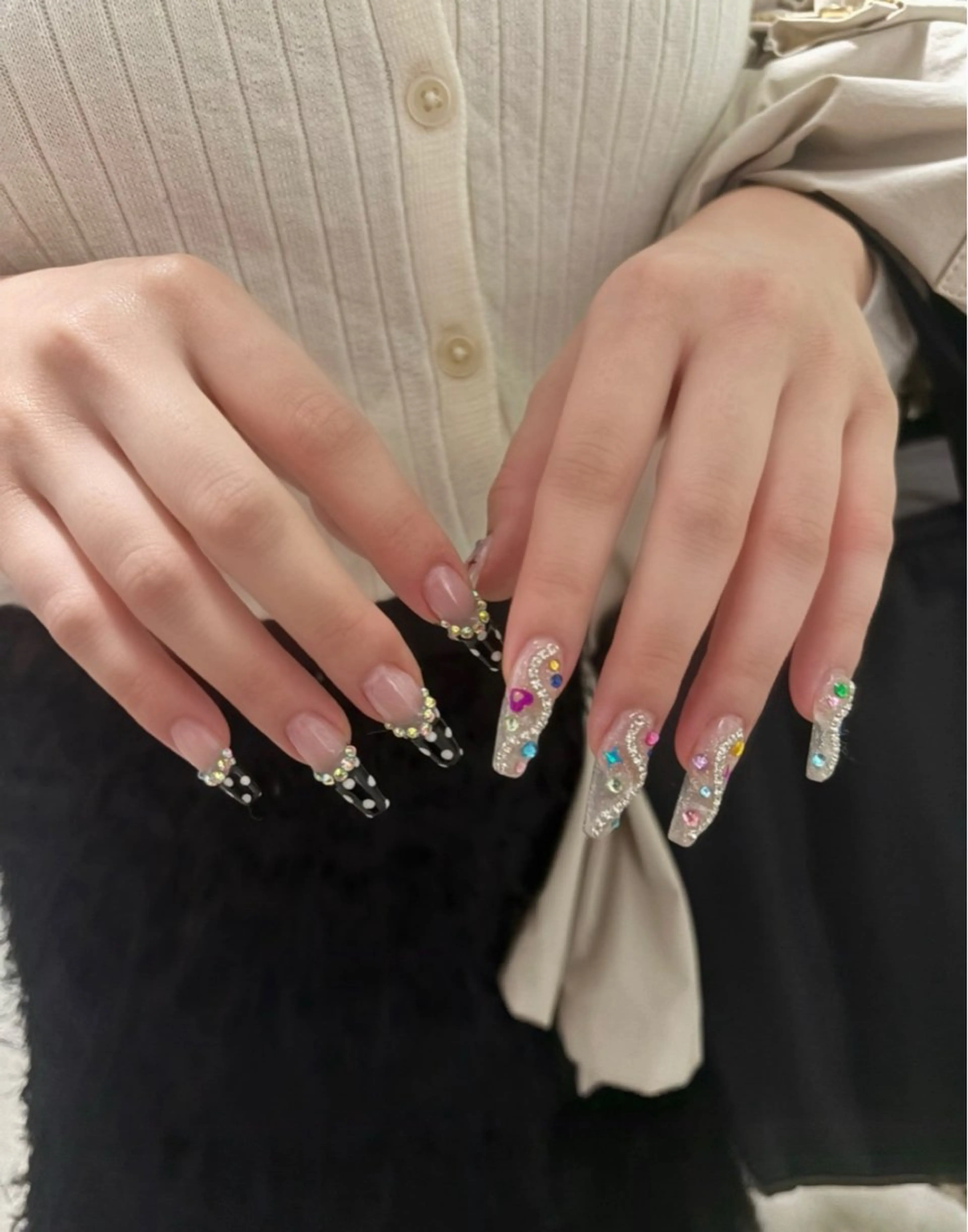 ネイル ガーリー ハンドネイル hairsBERRY久留米店所属・liastella ruuのネイルデザイン