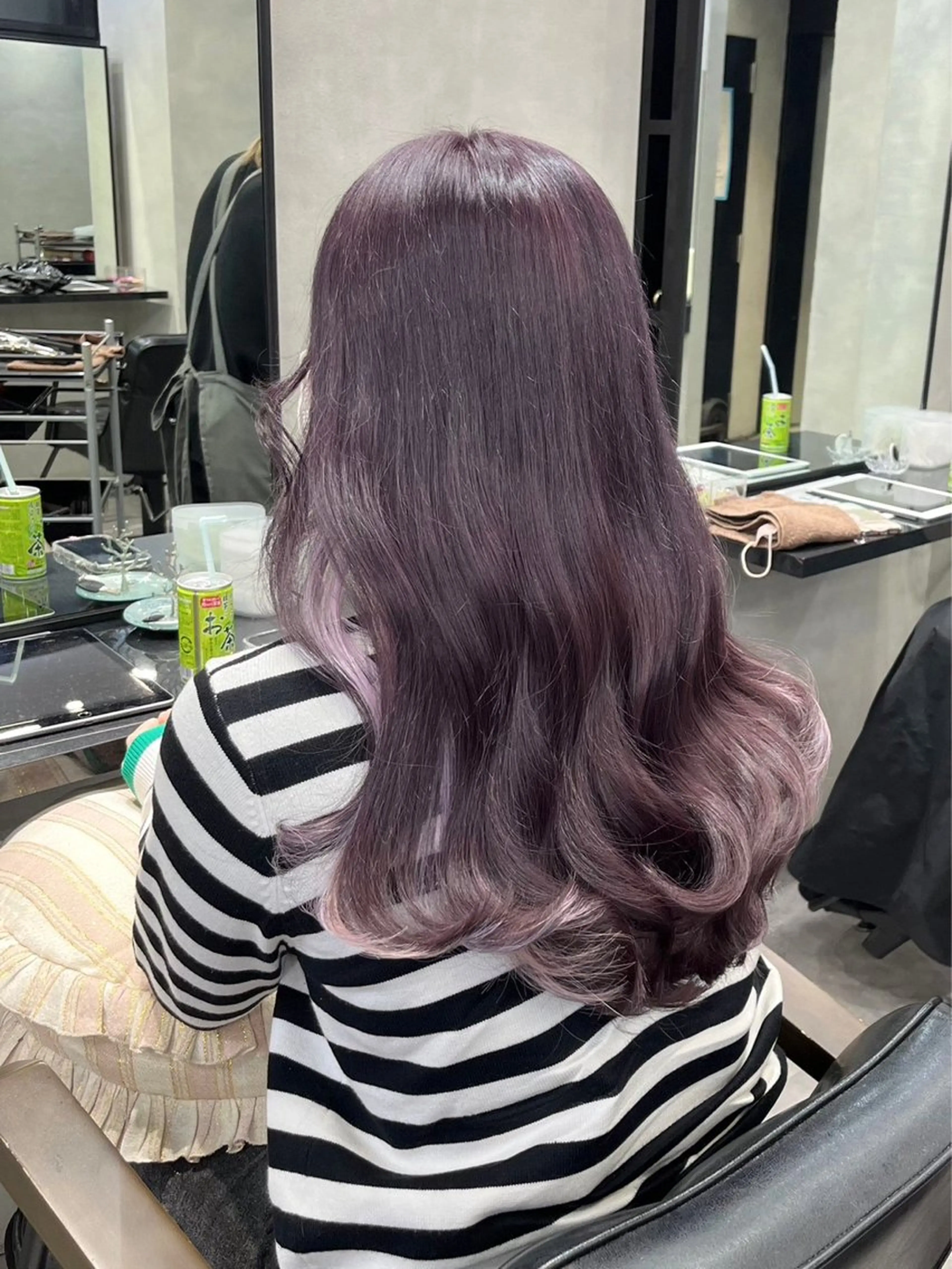 ミディアム エクステ 濱川響太レディース カットモデルのヘアスタイル