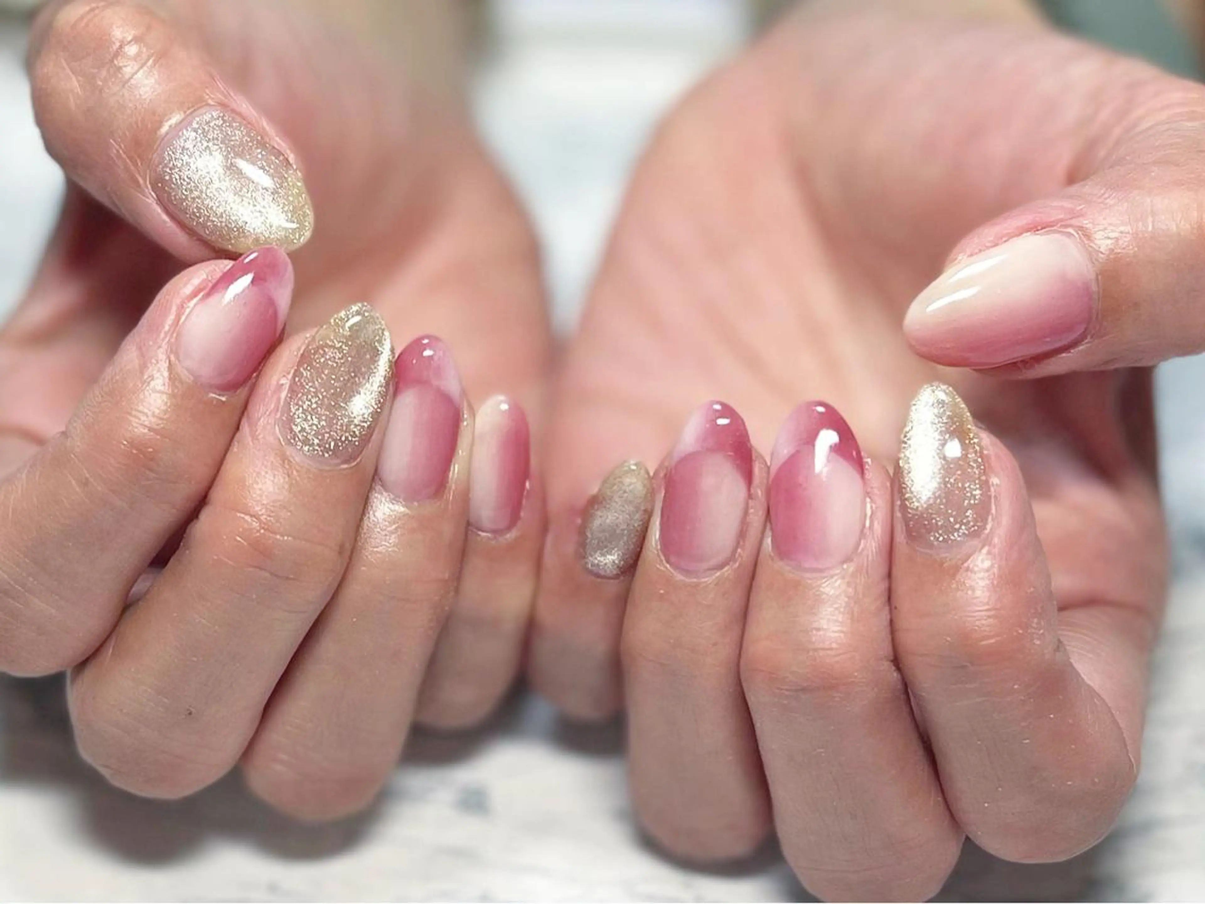 ネイル フットネイル フレンチネイル ニュアンスネイル オンブレフレンチ シンプルネイル ネイル フフラ所属・nail fufla ♡yamane♡のネイルデザイン