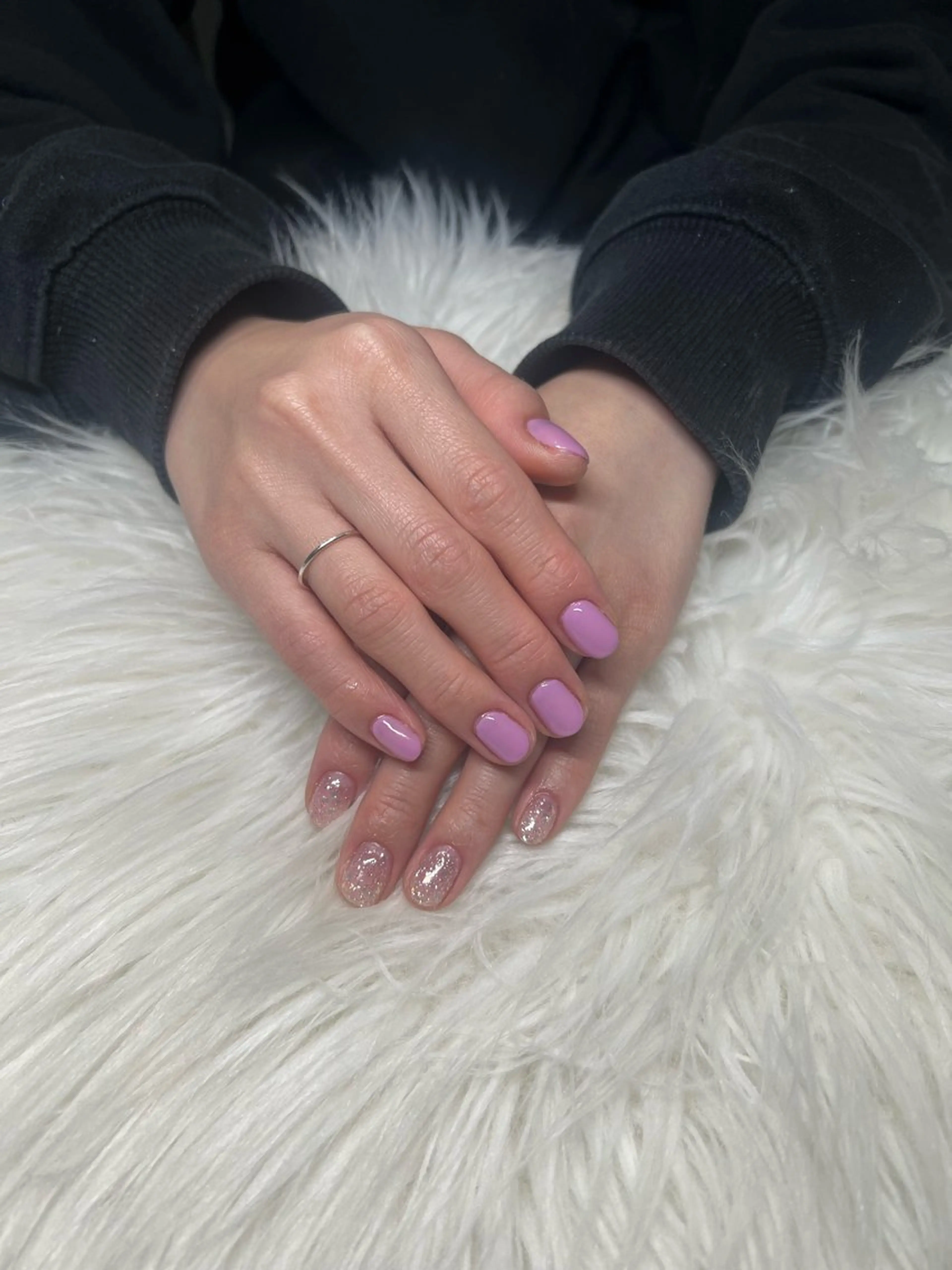 ネイル ラメ(グリッター) ワンカラーネイル IROHA NAIL 聖奈のネイルデザイン