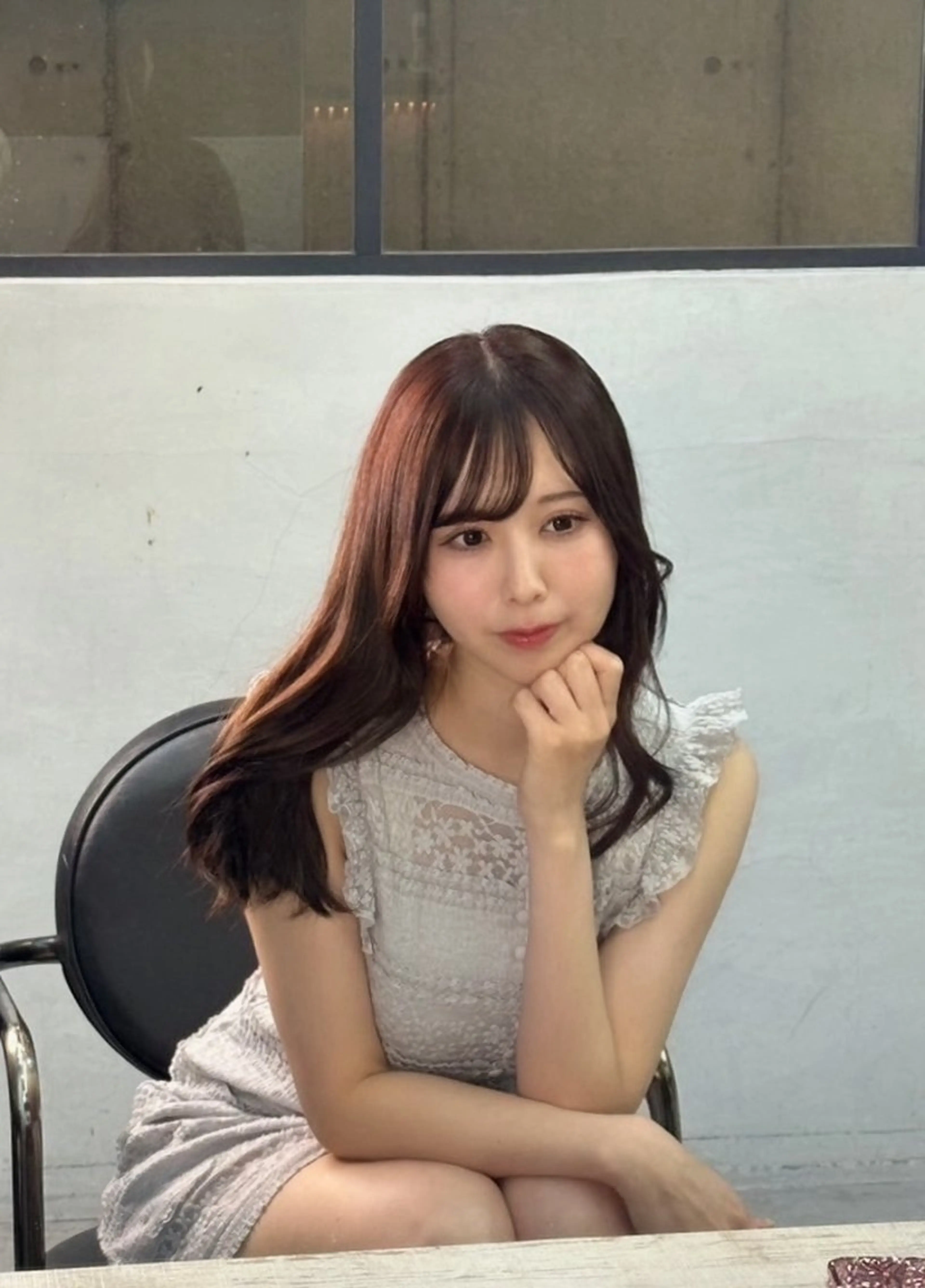 カラー ブリーチ ブリーチなしカラー ヘアカラー 韓国レイヤー/艶髪/ manami🥣のヘアスタイル