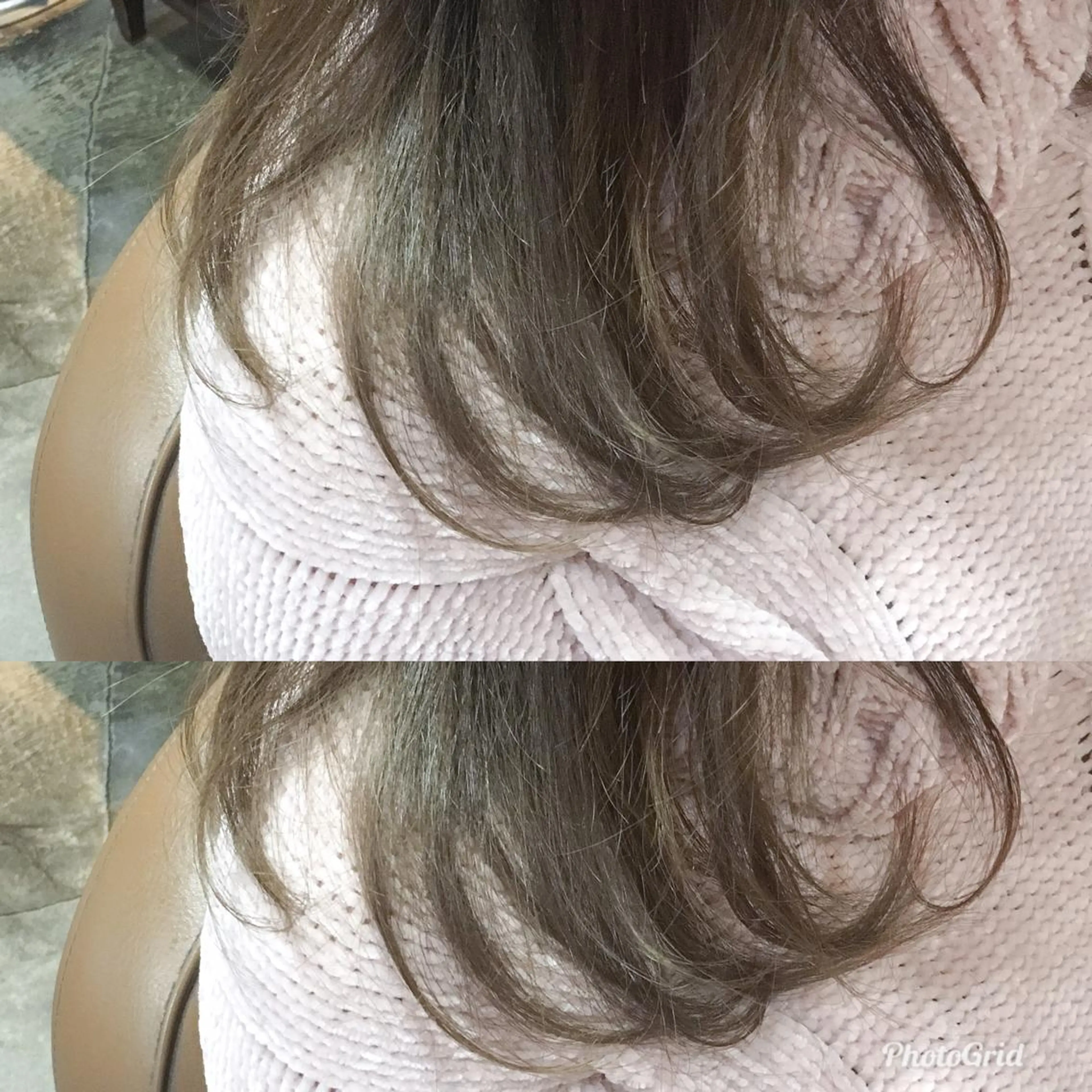 セミロング カラー グレージュ 北條 優輝のヘアスタイル