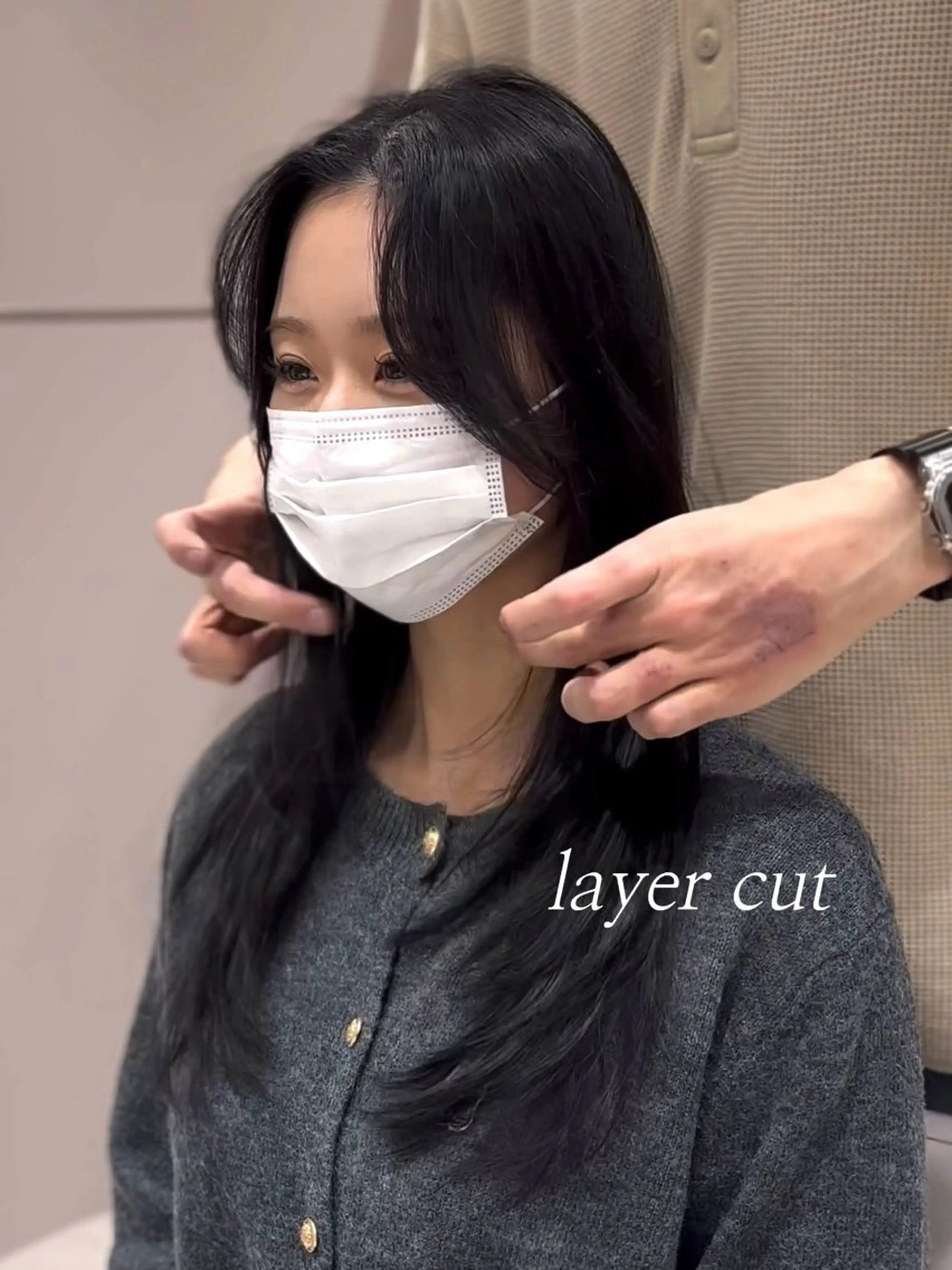 ロング カラー レイヤーカット カット ヘアカラー トリートメント レイヤー/顔周り /透明感🩶高橋大のヘアスタイル