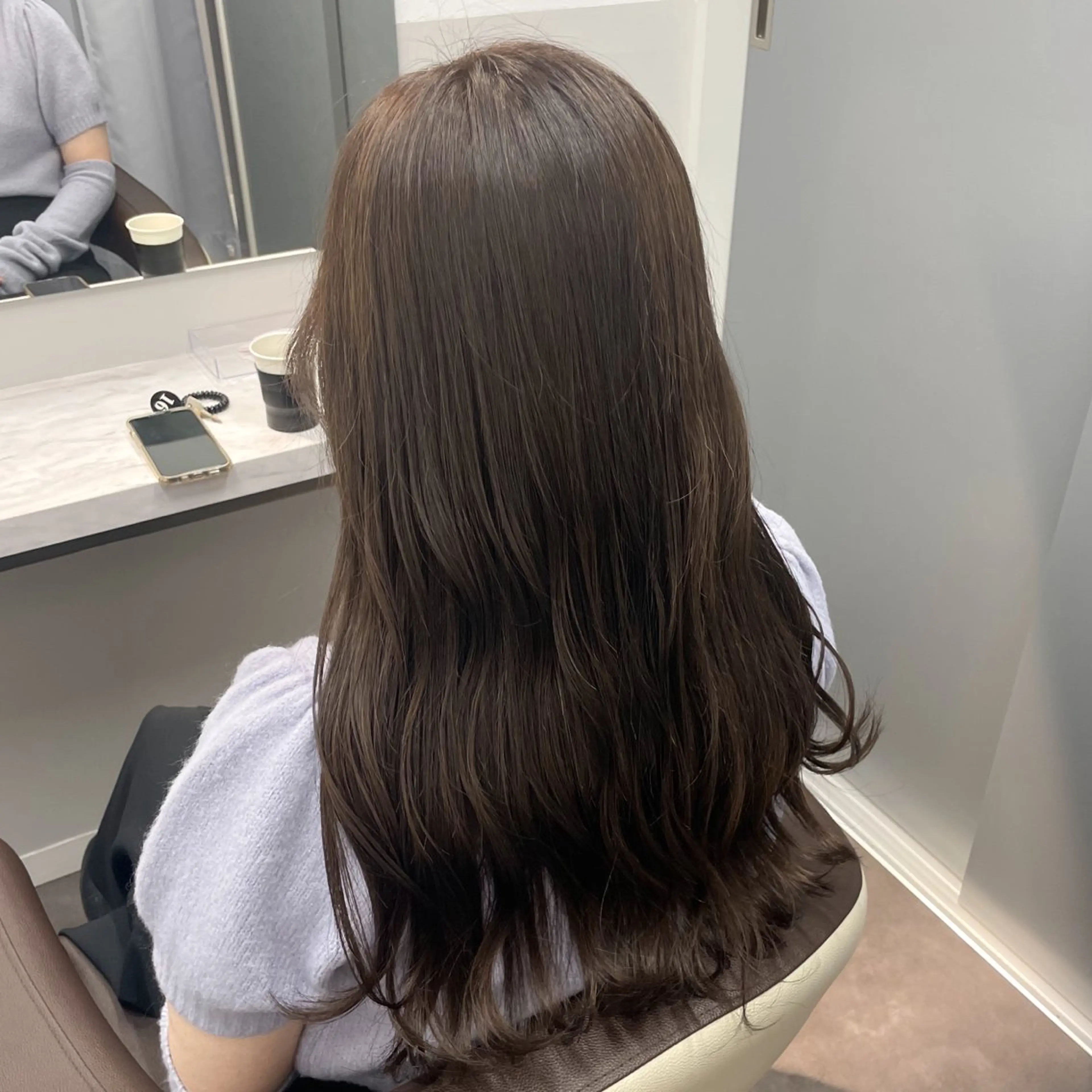 ロング カラー 顔周りカット 韓国風ヘア ヘアカラー トリートメント 💎韓国ヘア💎 Harukaのヘアスタイル